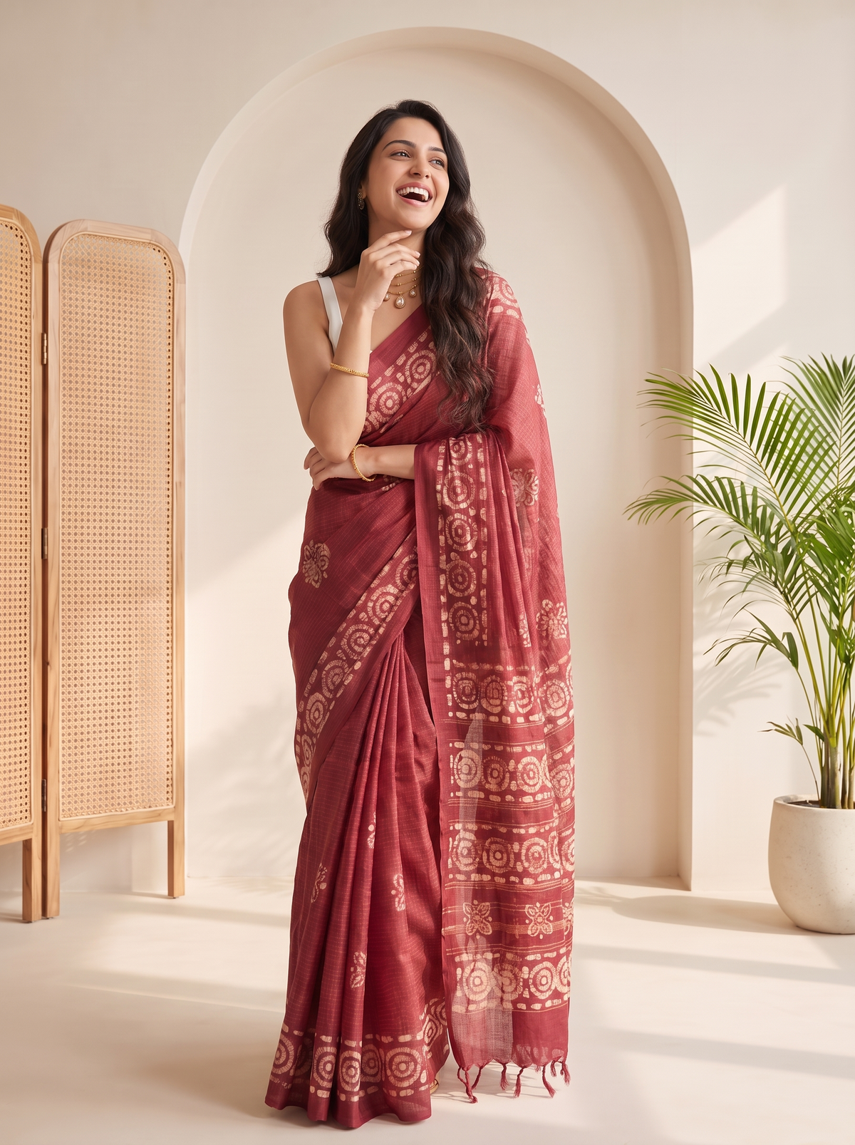 Floral Aura Batiq Saree