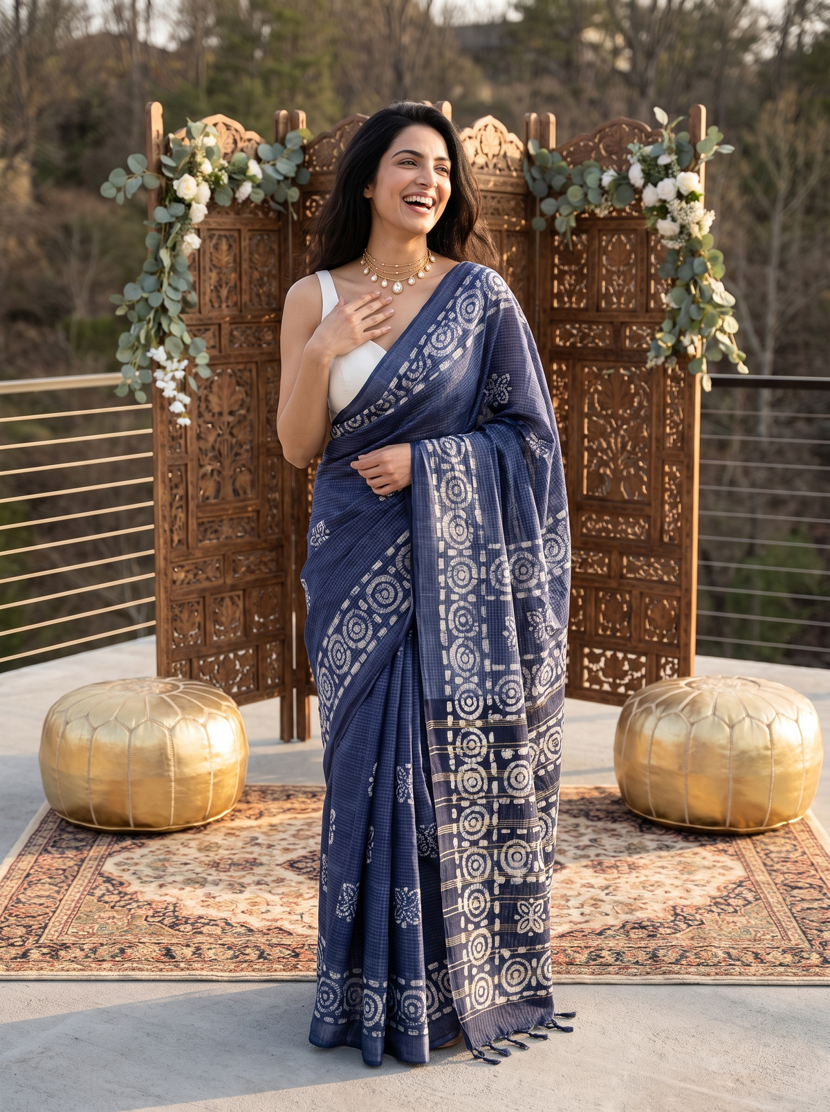 Desi Rang Batiq Saree