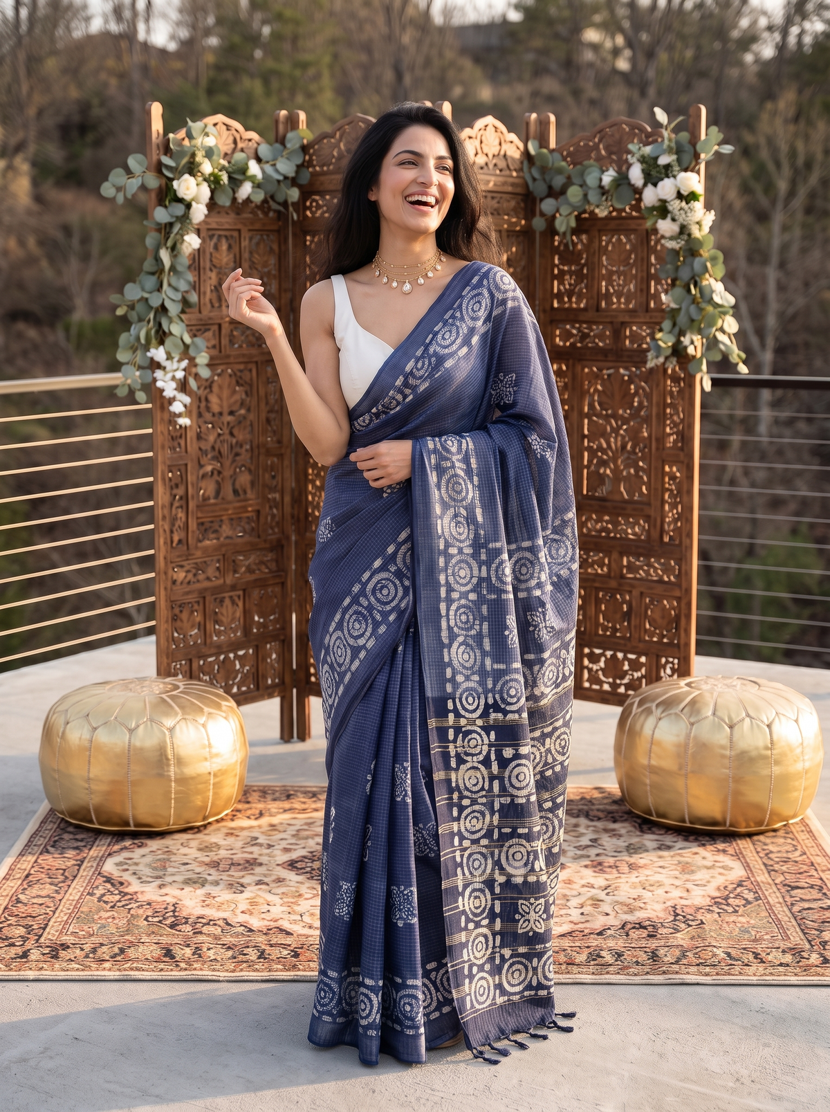 Desi Rang Batiq Saree