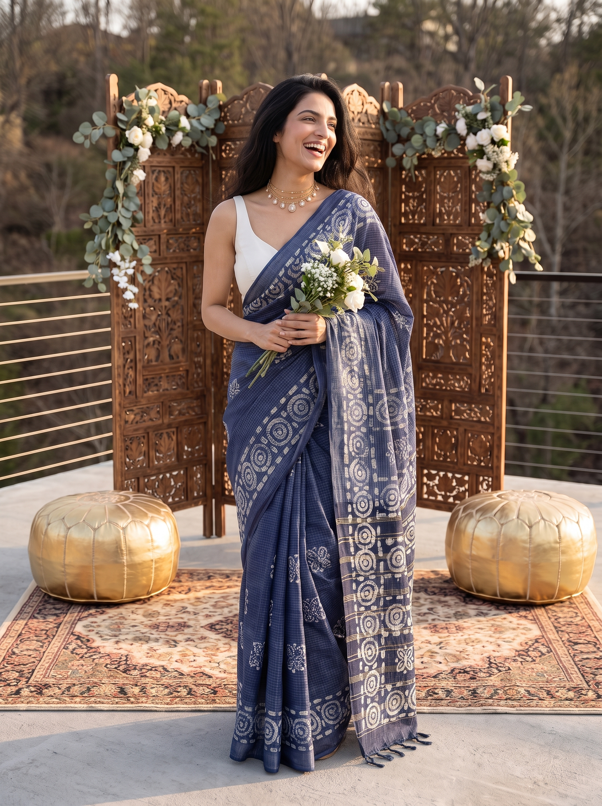 Desi Rang Batiq Saree