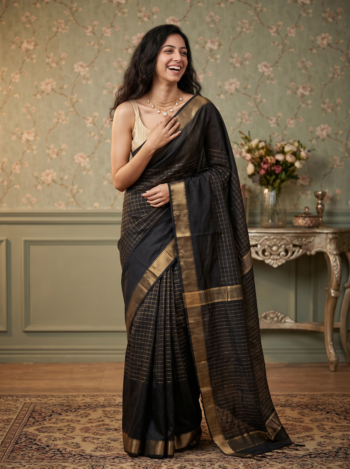 Rajamudra Jari Silk Saree