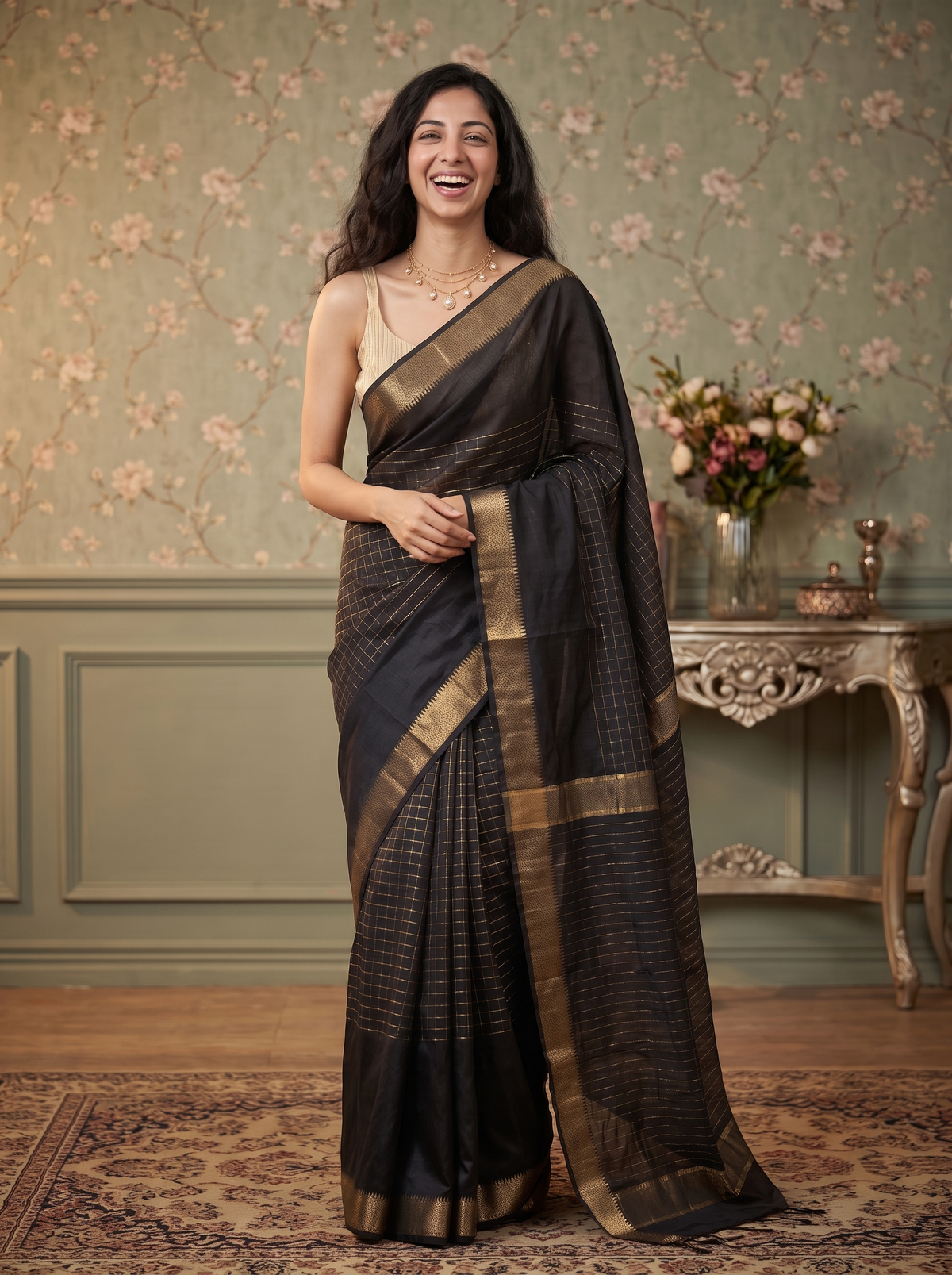 Rajamudra Jari Silk Saree