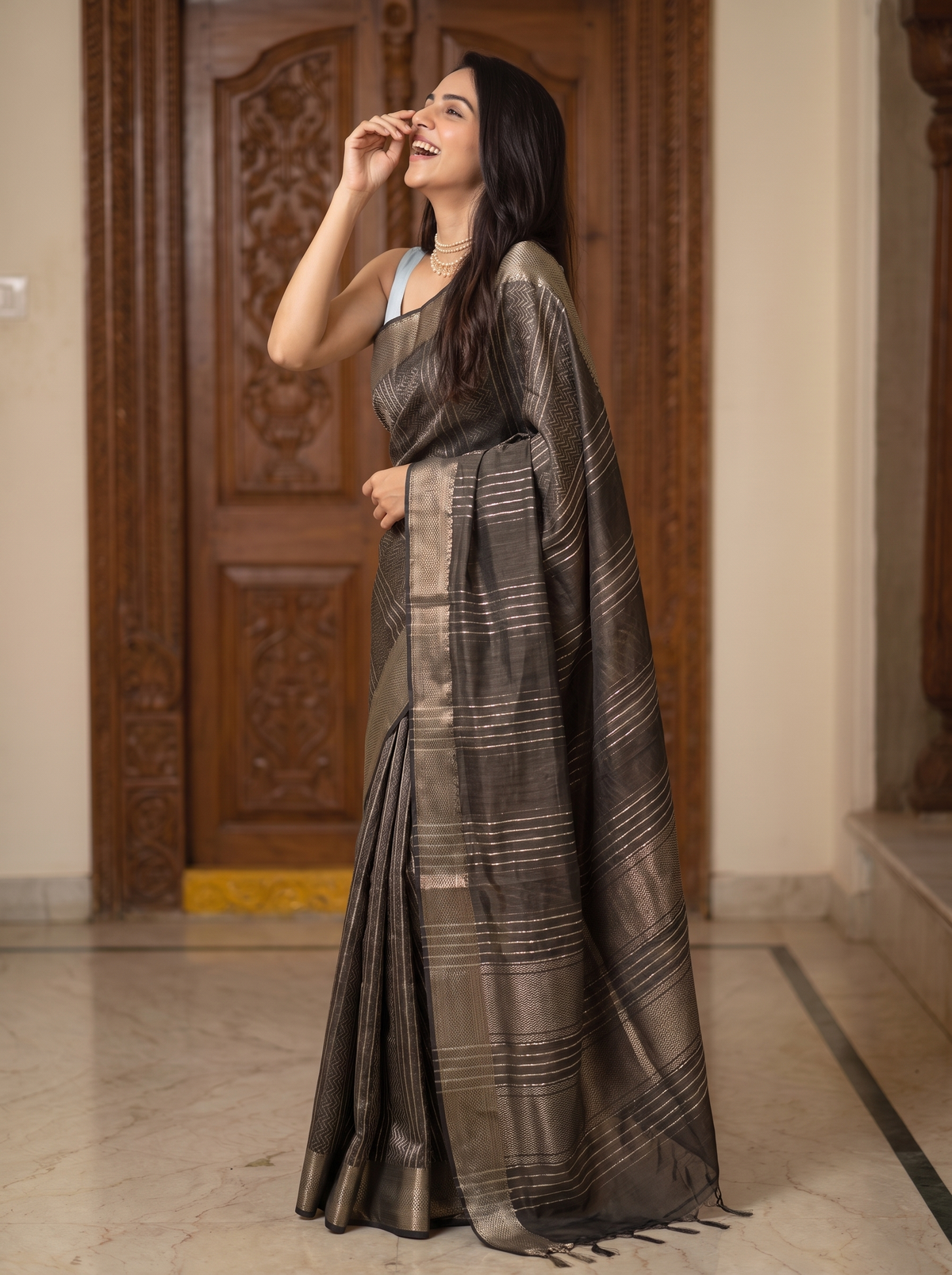 Mithila Jari Silk Saree
