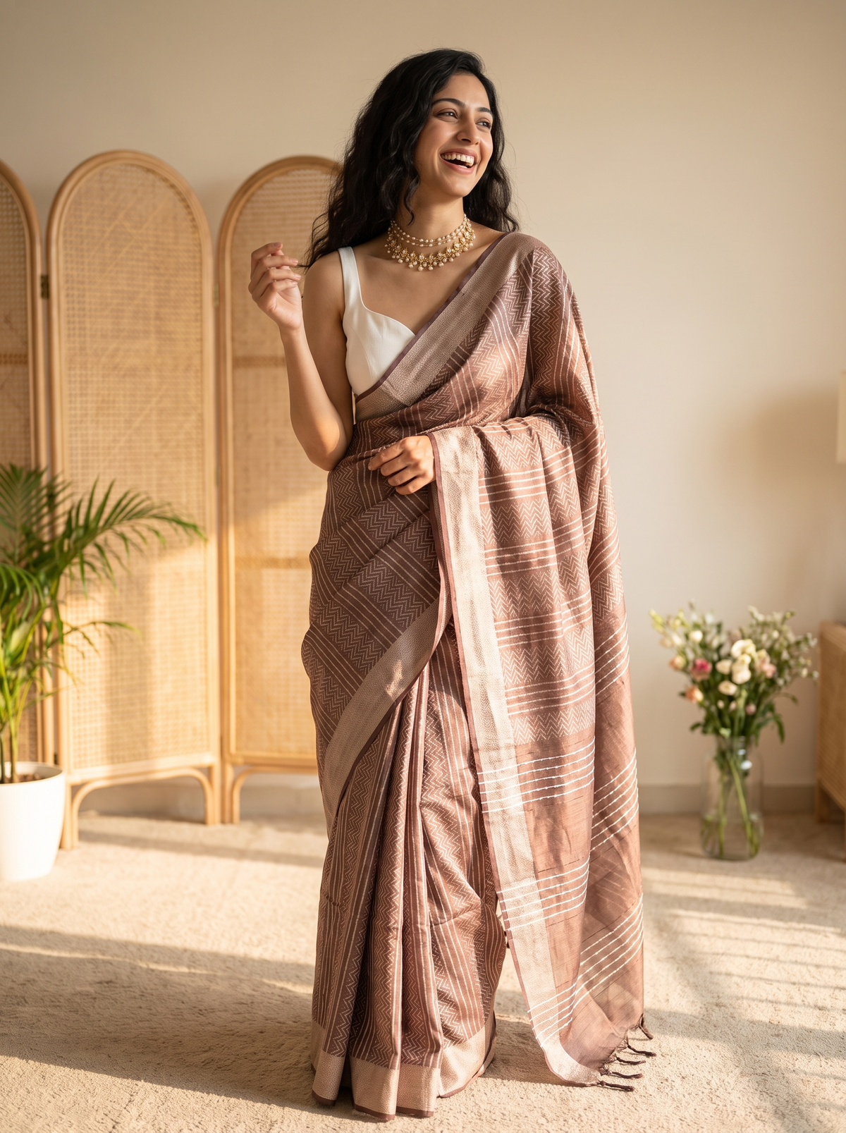 Tanushri Jari Silk Saree