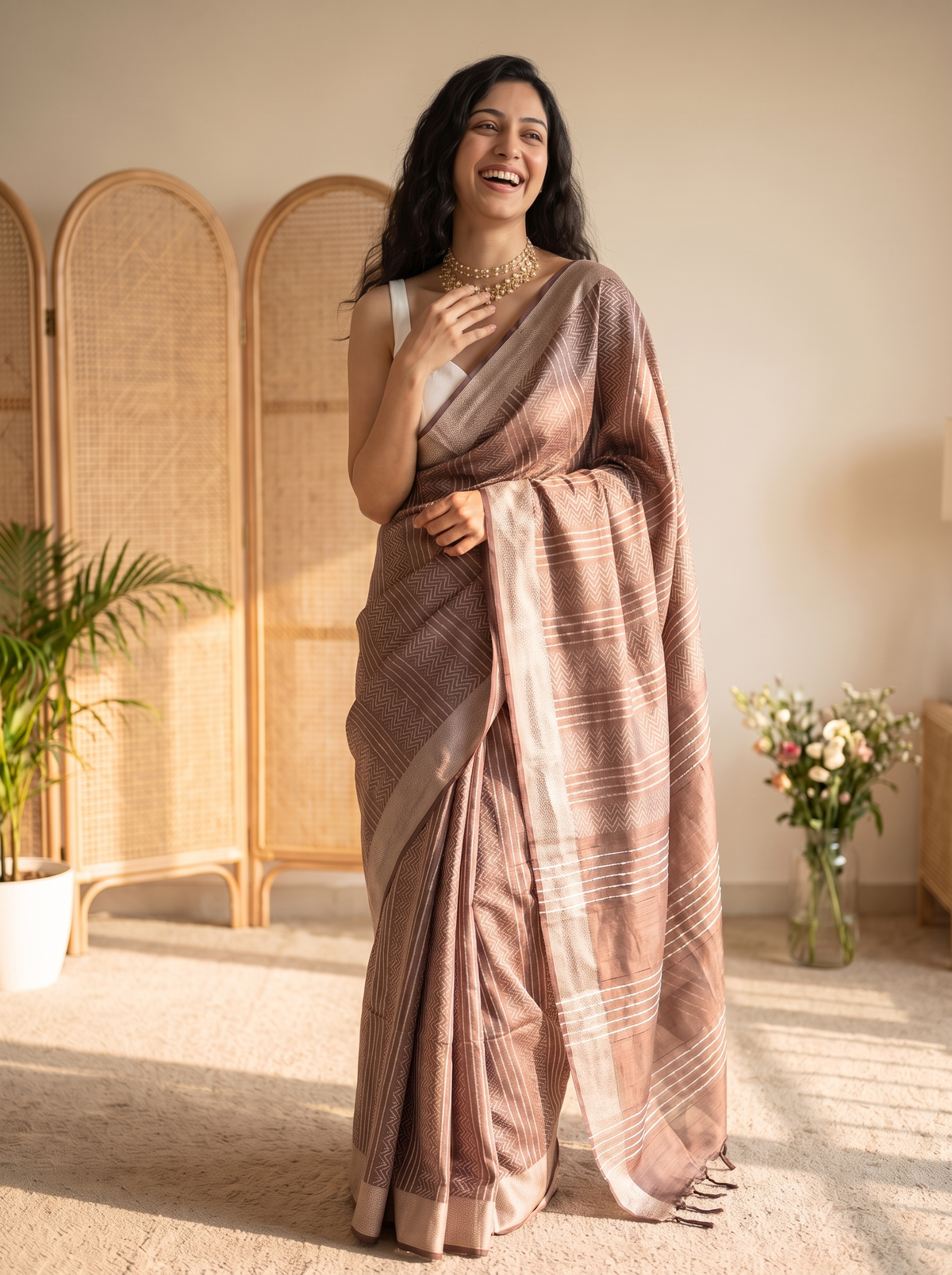 Tanushri Jari Silk Saree
