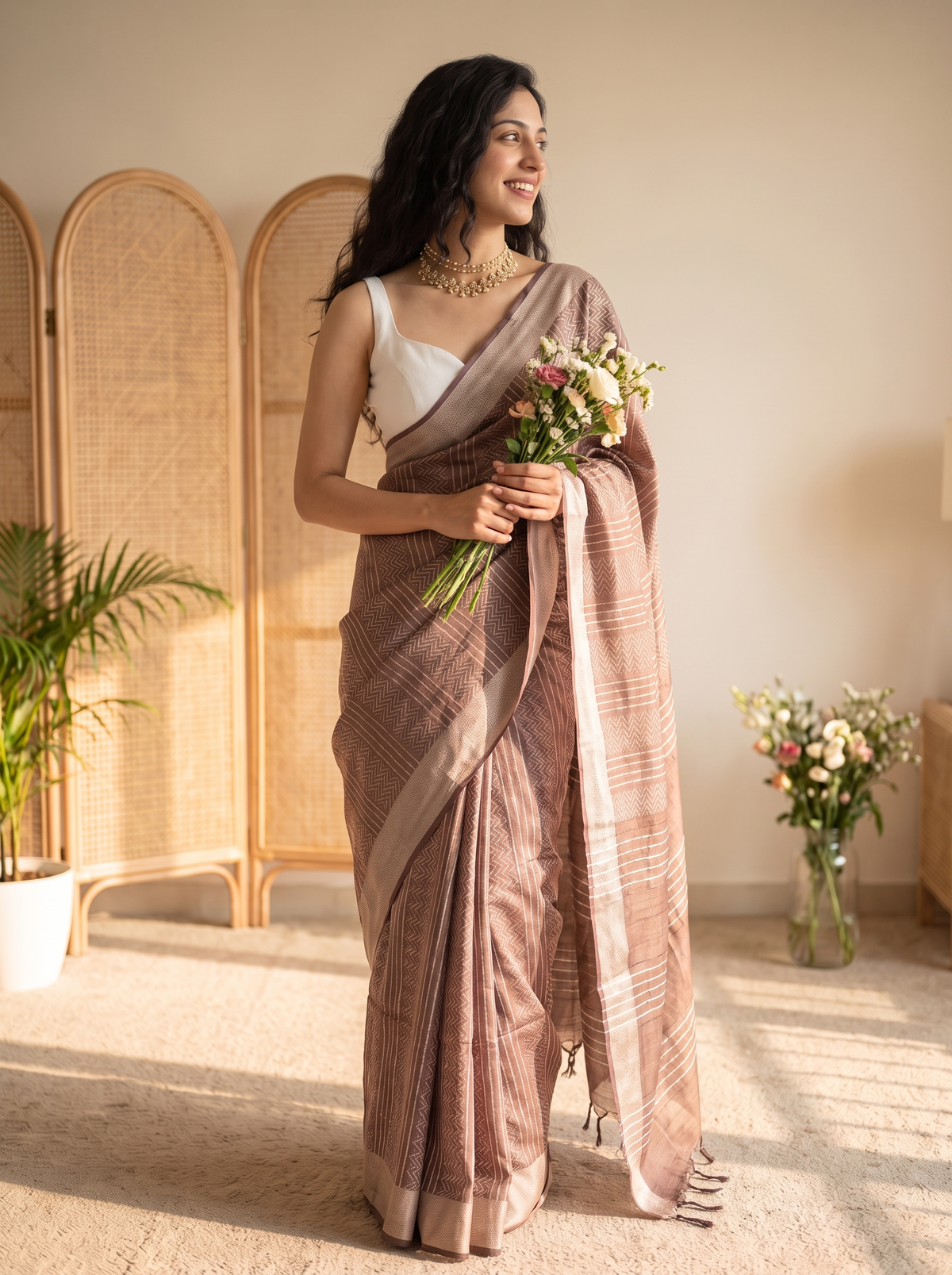 Tanushri Jari Silk Saree