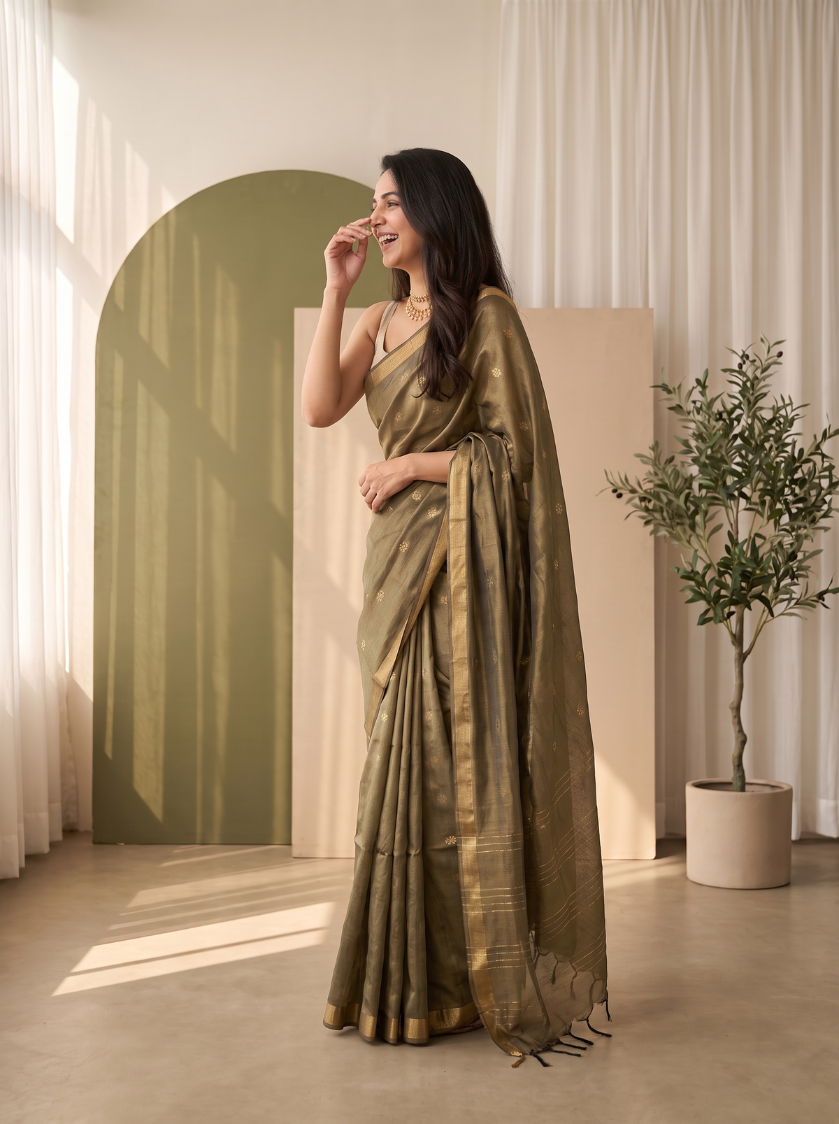 Kanaka Jari Silk Saree