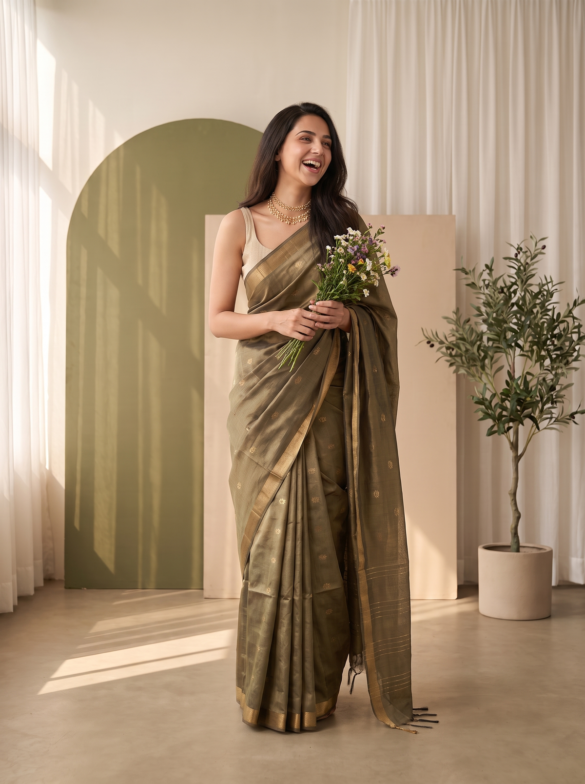 Kanaka Jari Silk Saree