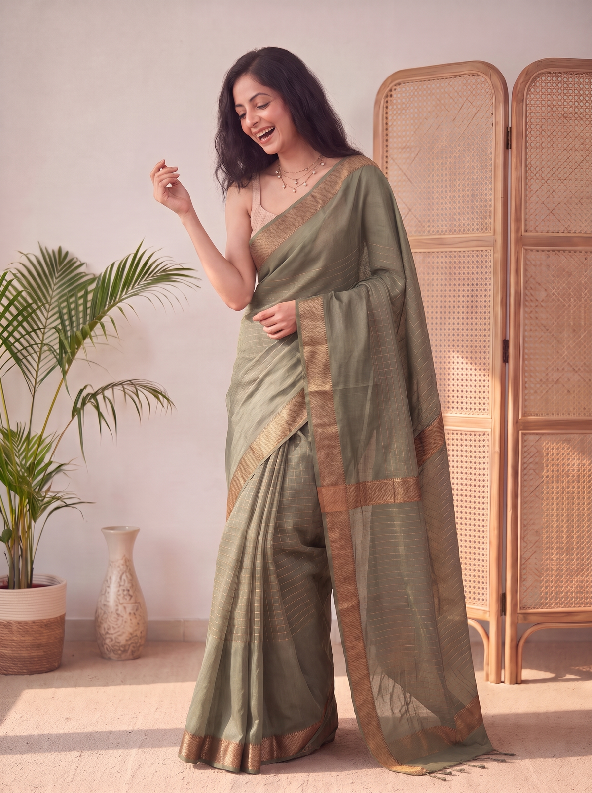 Indumati Jari Silk Saree