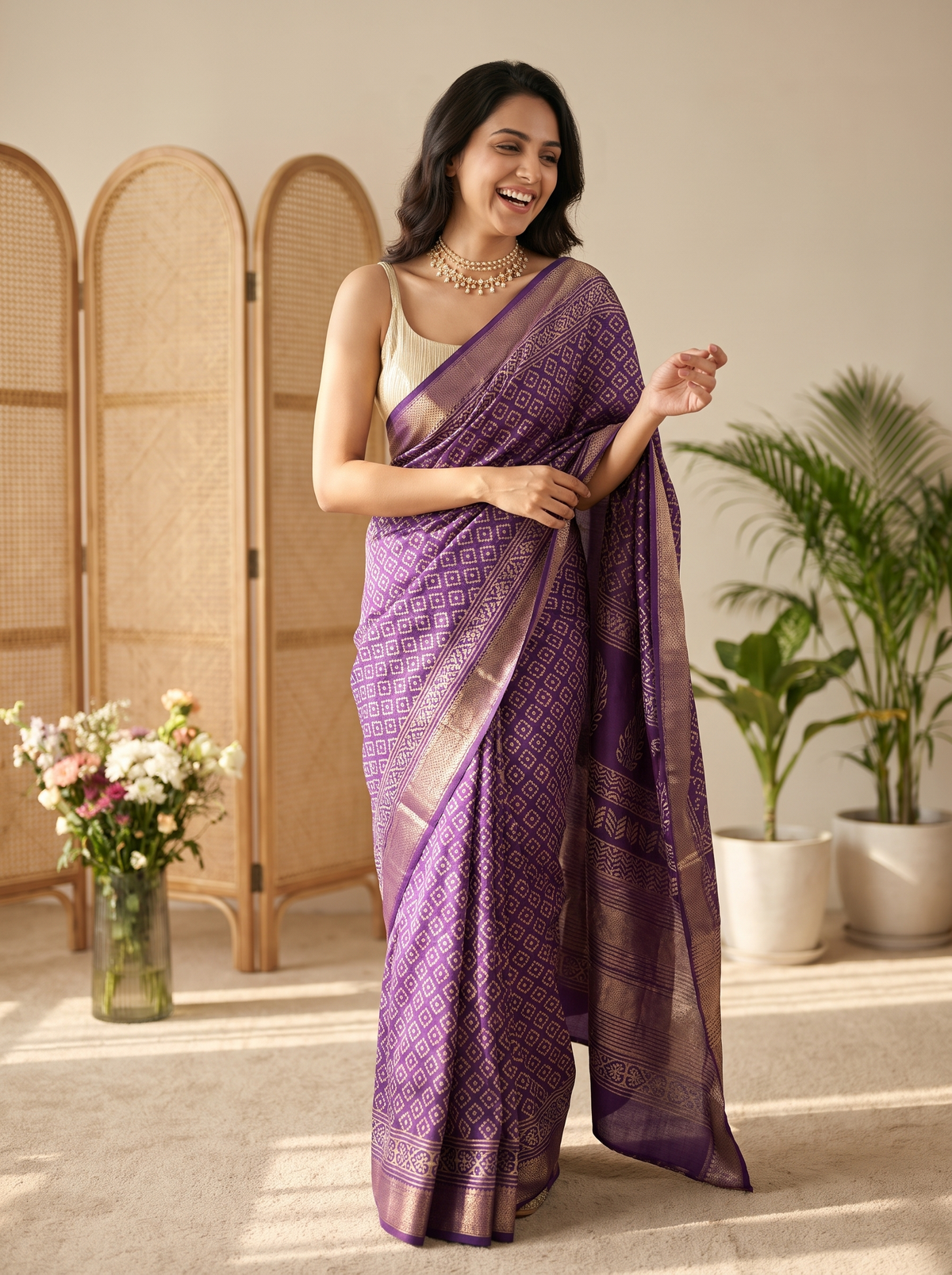 Virasat Maheshwari Cotton Silk Saree