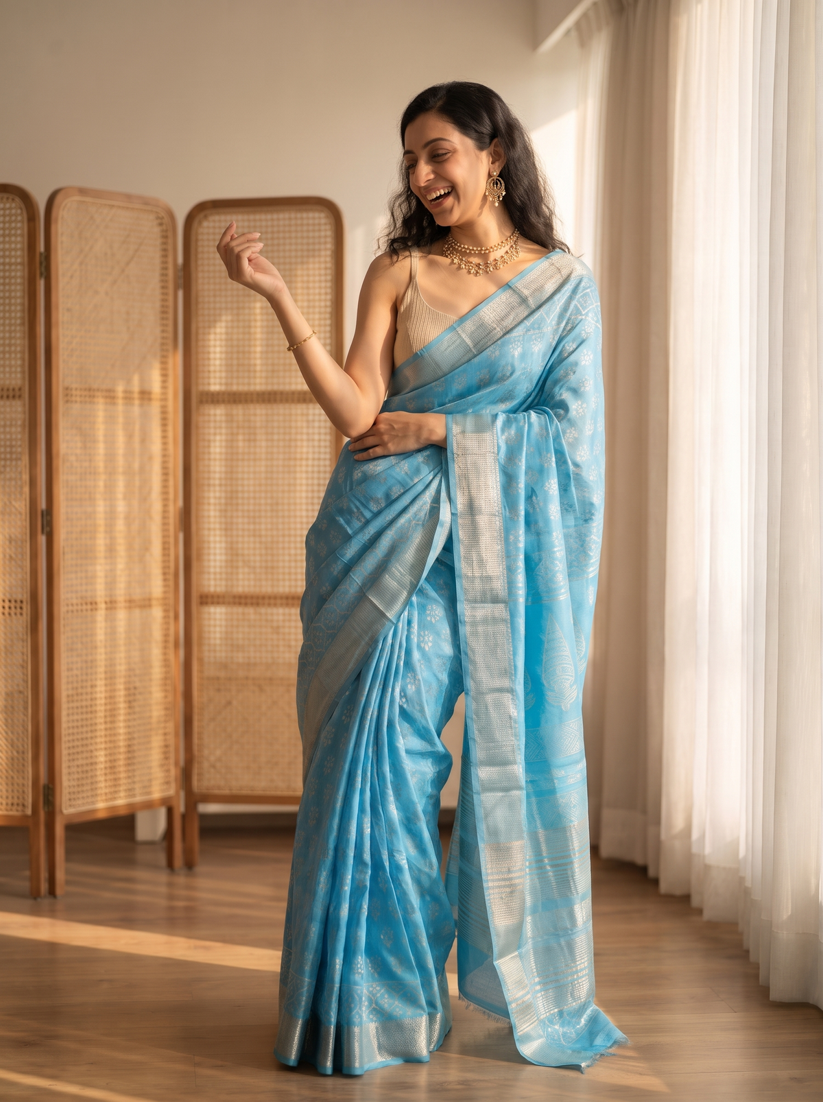 Kairavi Maheshwari Cotton Silk Saree