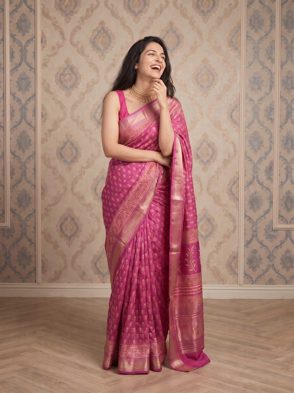 Manjari Maheshwari Cotton Silk Saree