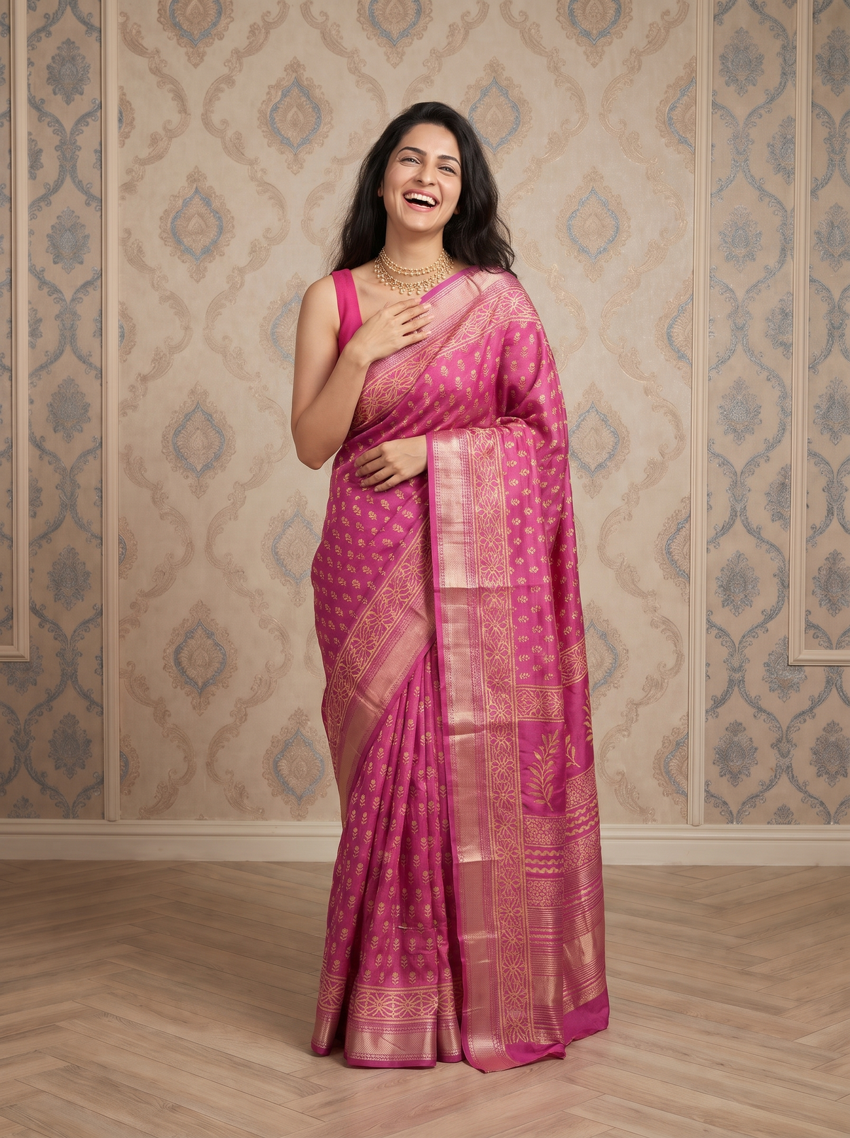 Manjari Maheshwari Cotton Silk Saree