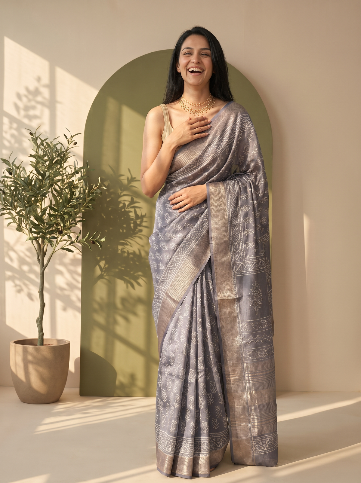 Virasat Maheshwari Cotton Silk Saree