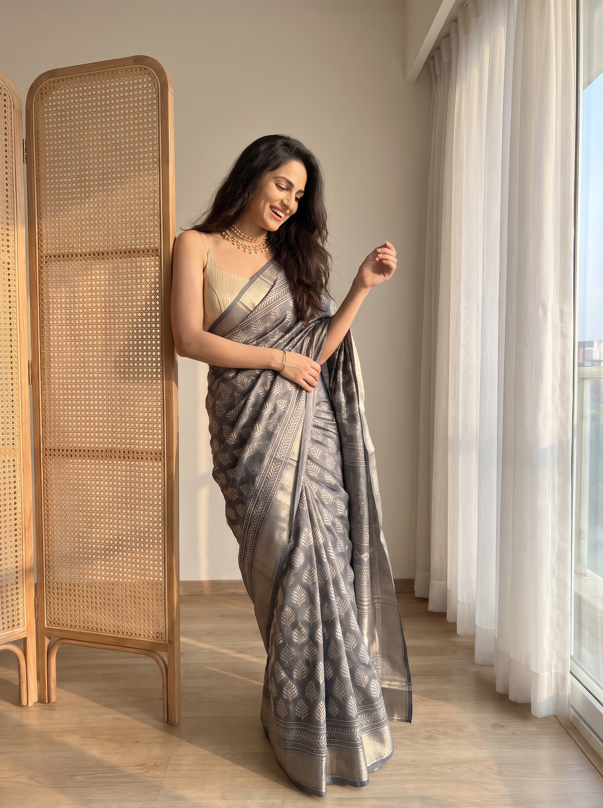 Alankra Maheshwari Cotton Silk Saree