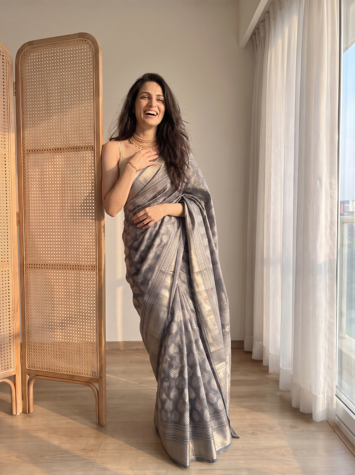Alankra Maheshwari Cotton Silk Saree