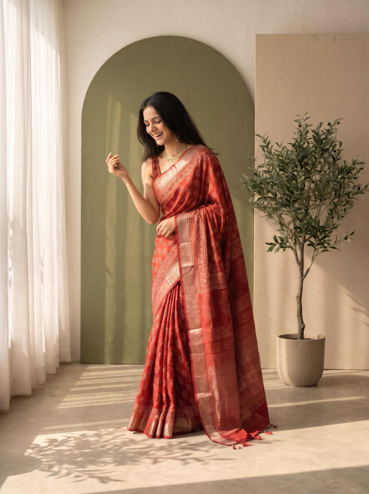 Oorvi Maheshwari Cotton Silk Saree