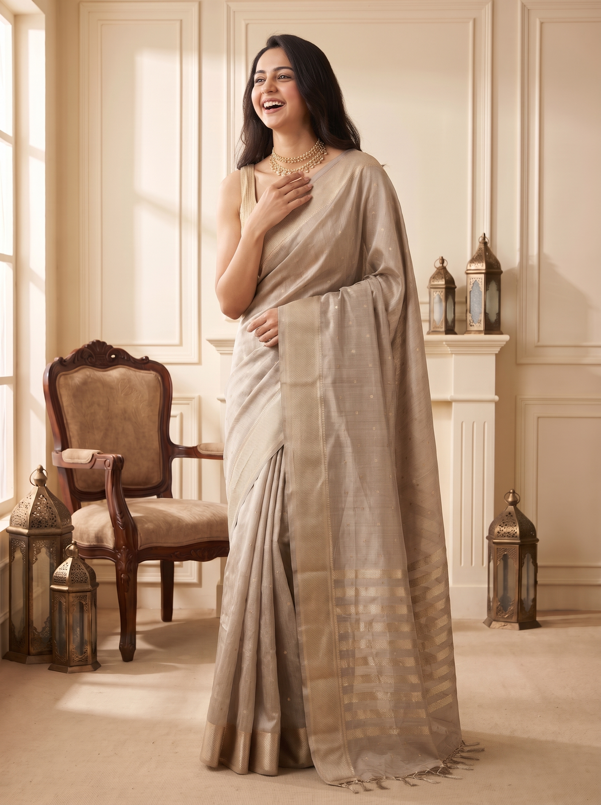 Zareena Jari Silk Saree
