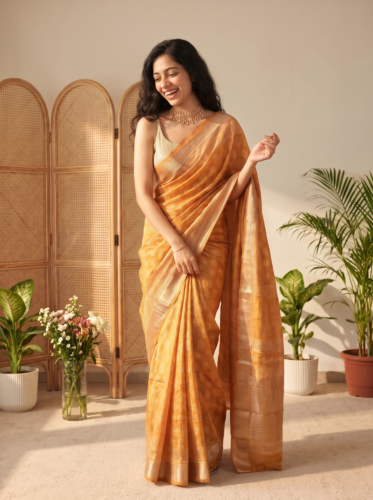 Nayora Maheshwari Cotton Silk Saree