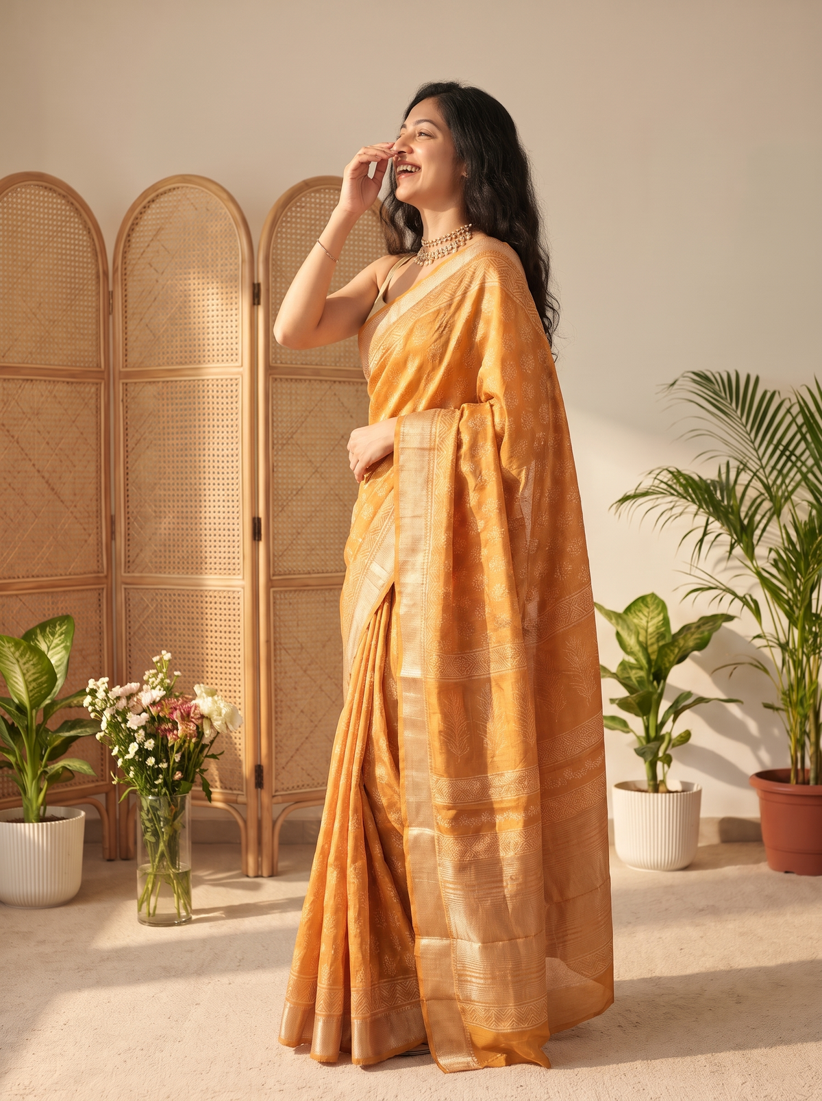 Nayora Maheshwari Cotton Silk Saree