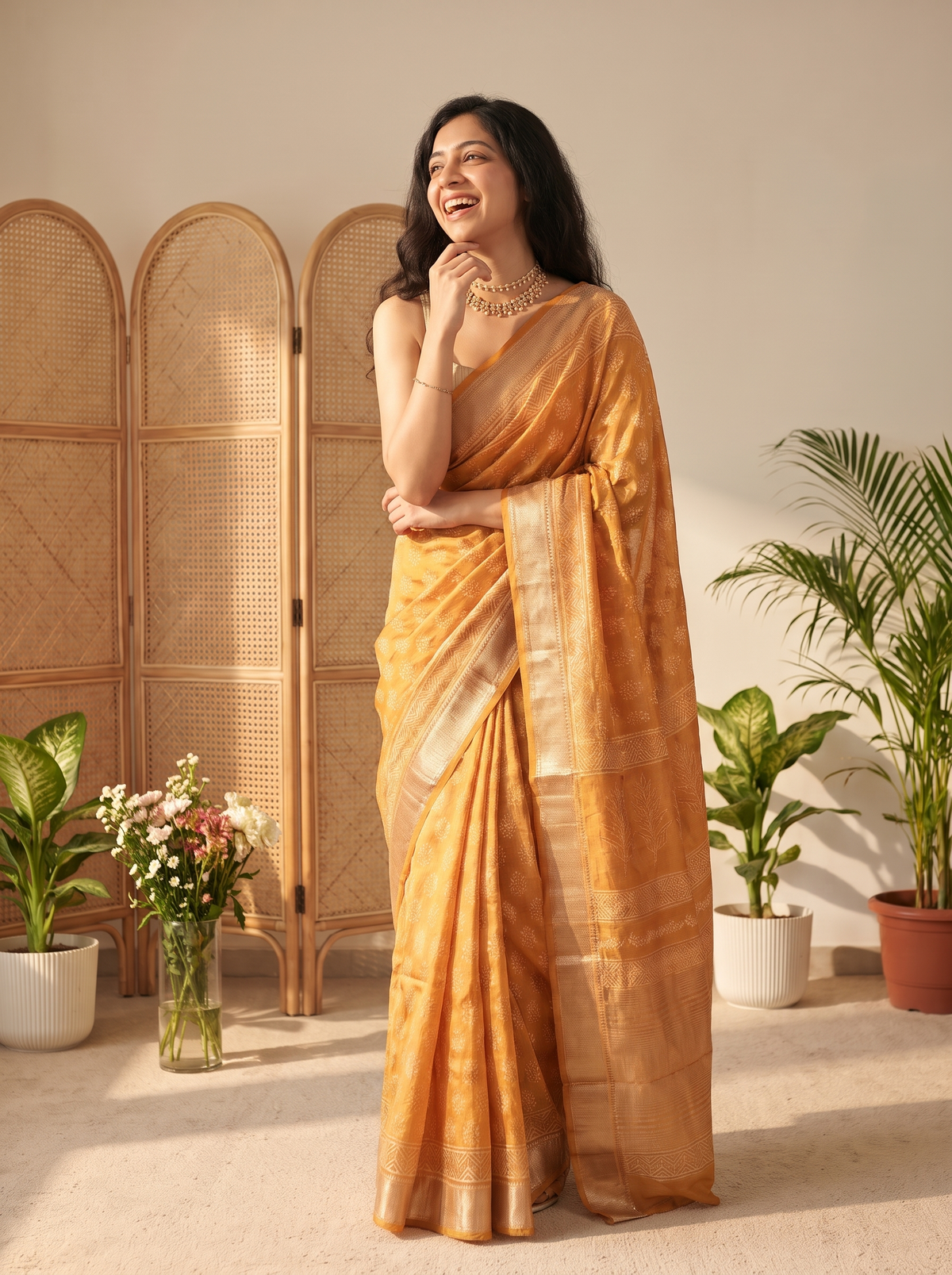 Nayora Maheshwari Cotton Silk Saree