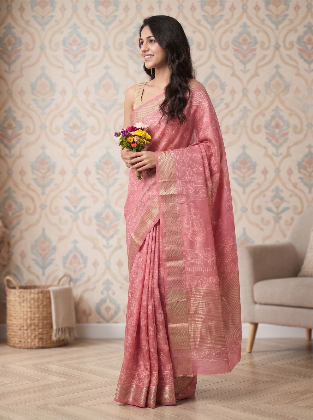 Ojasvi Maheshwari Cotton Silk Saree