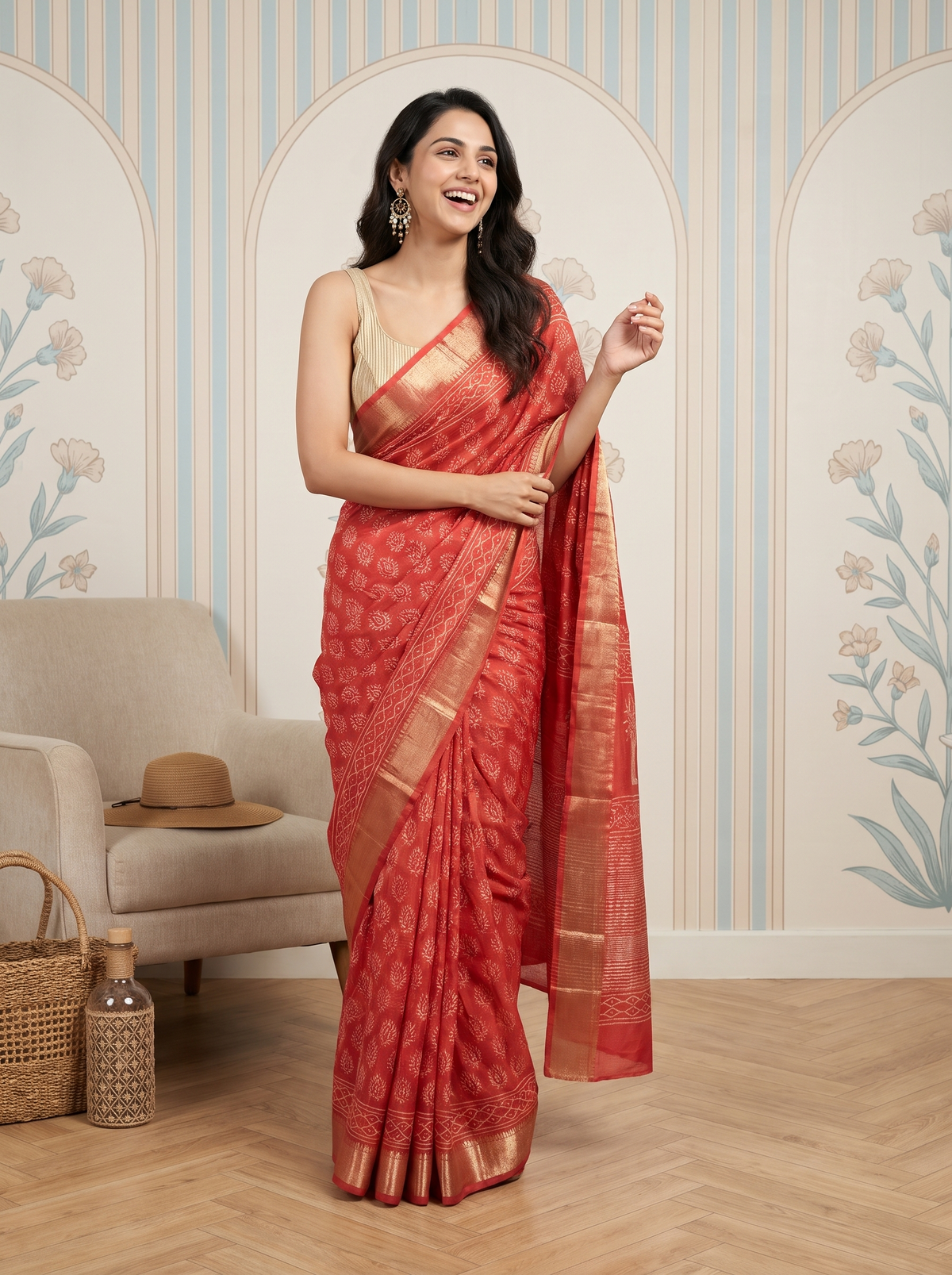 Yashvi Maheshwari Cotton Silk Saree