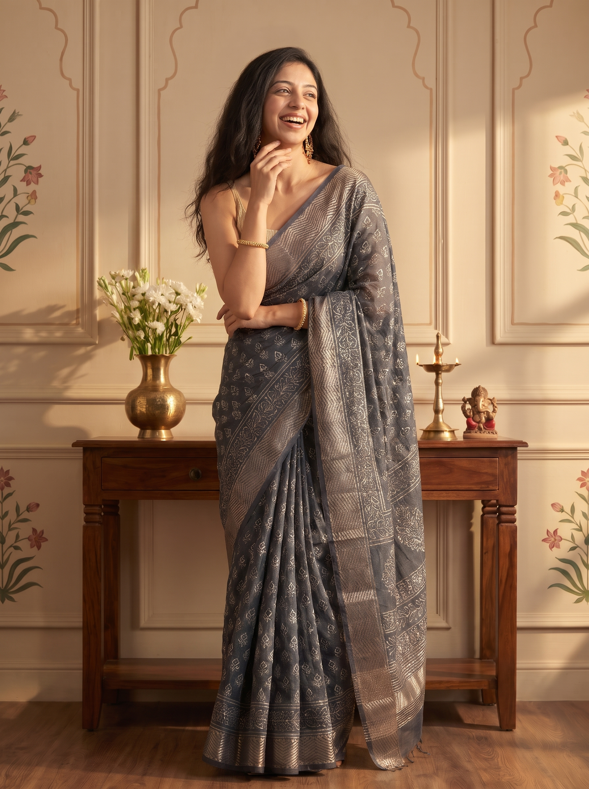 Nayeli Maheshwari Cotton Silk Saree