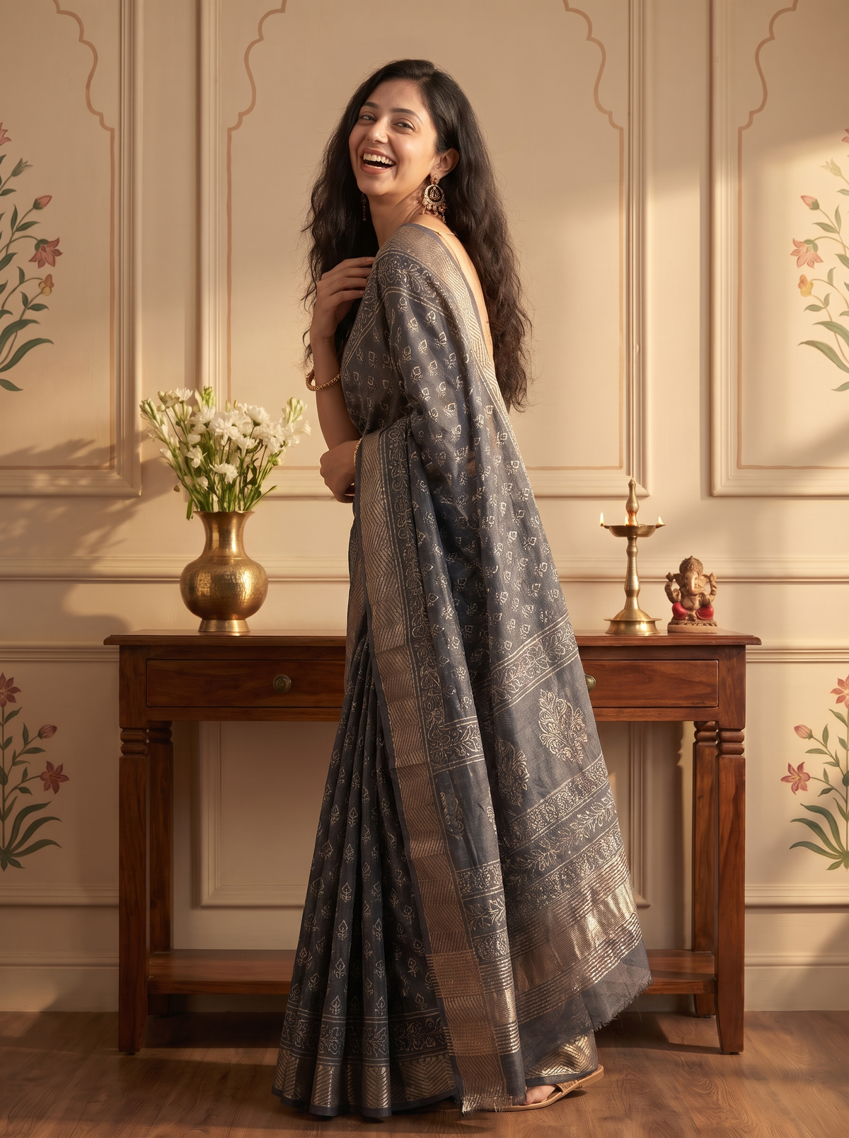 Nayeli Maheshwari Cotton Silk Saree