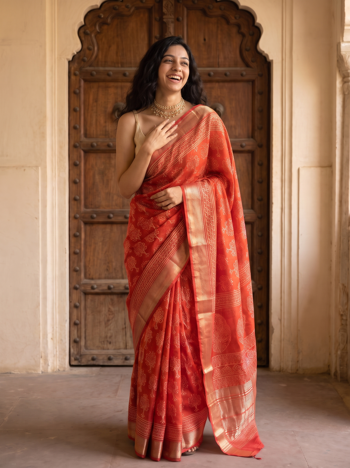 Amvisha Maheshwari Cotton Silk Saree