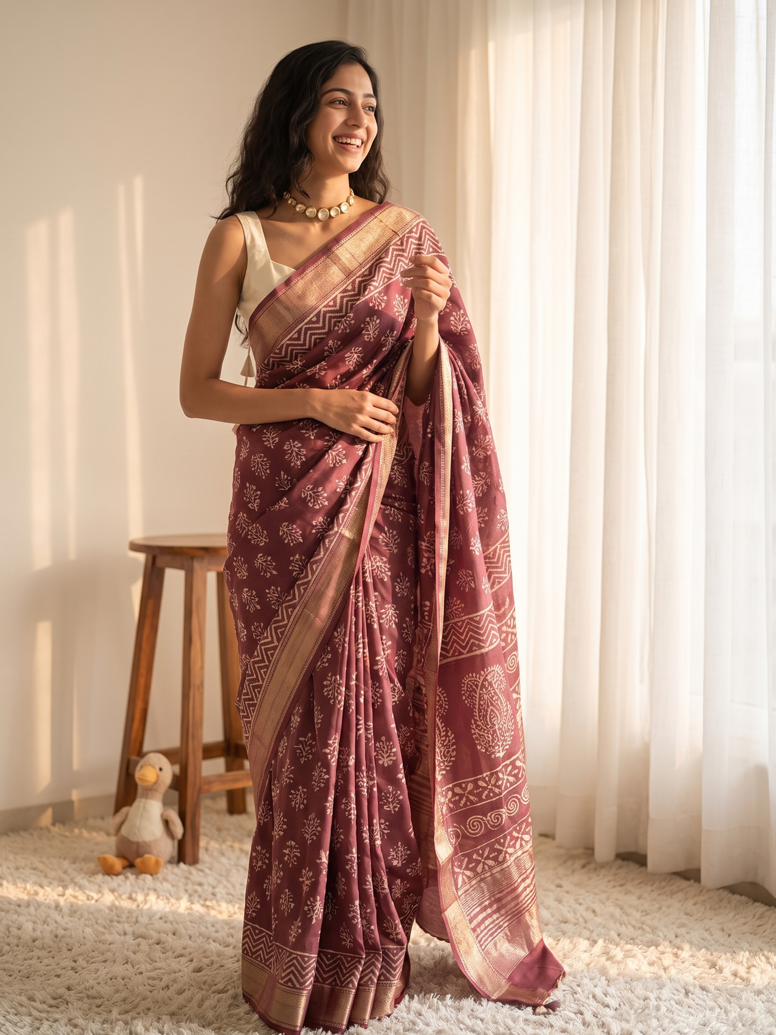 Aira Maheshwari Cotton Silk