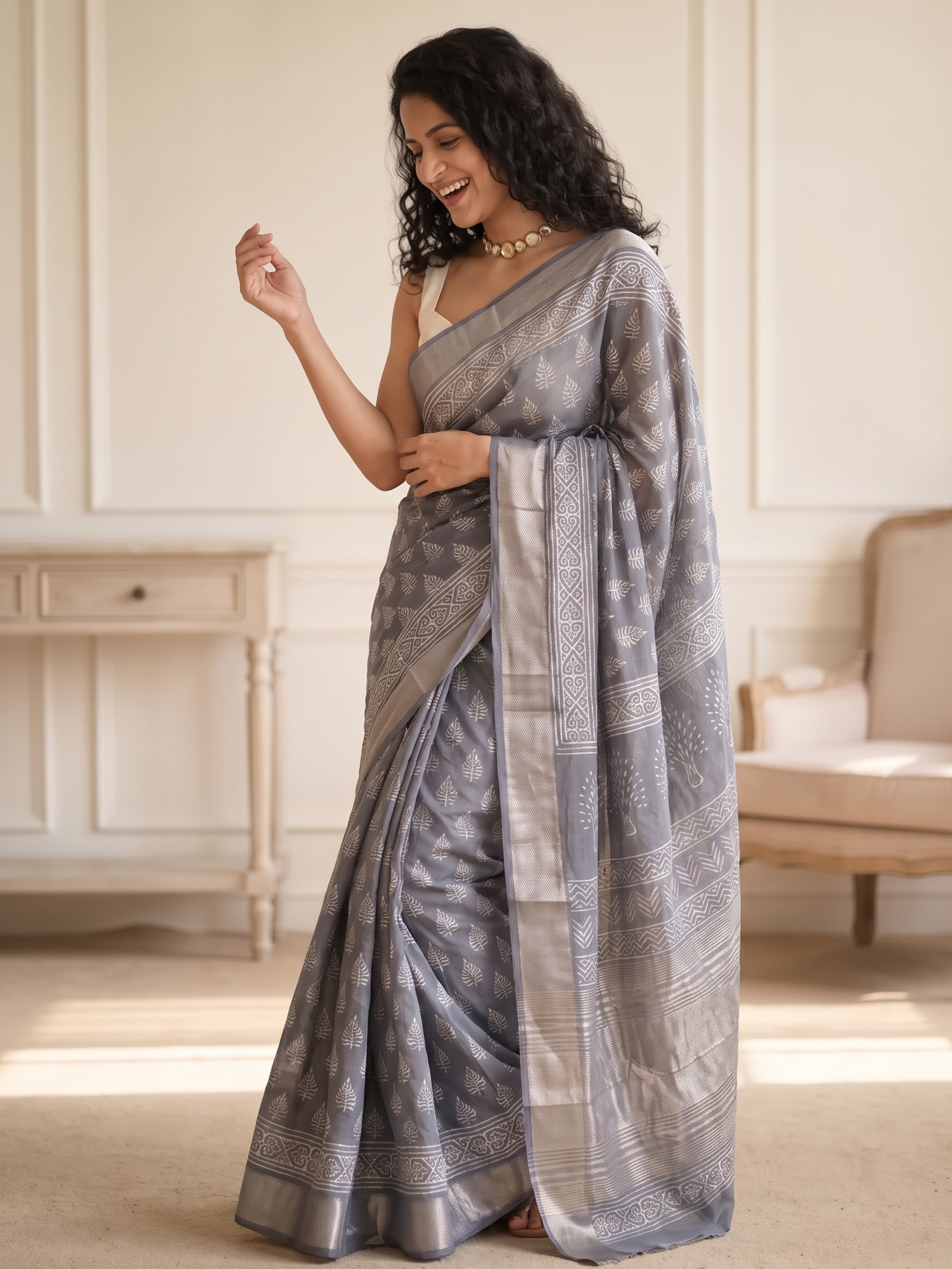 Evara Maheshwari Cotton Silk