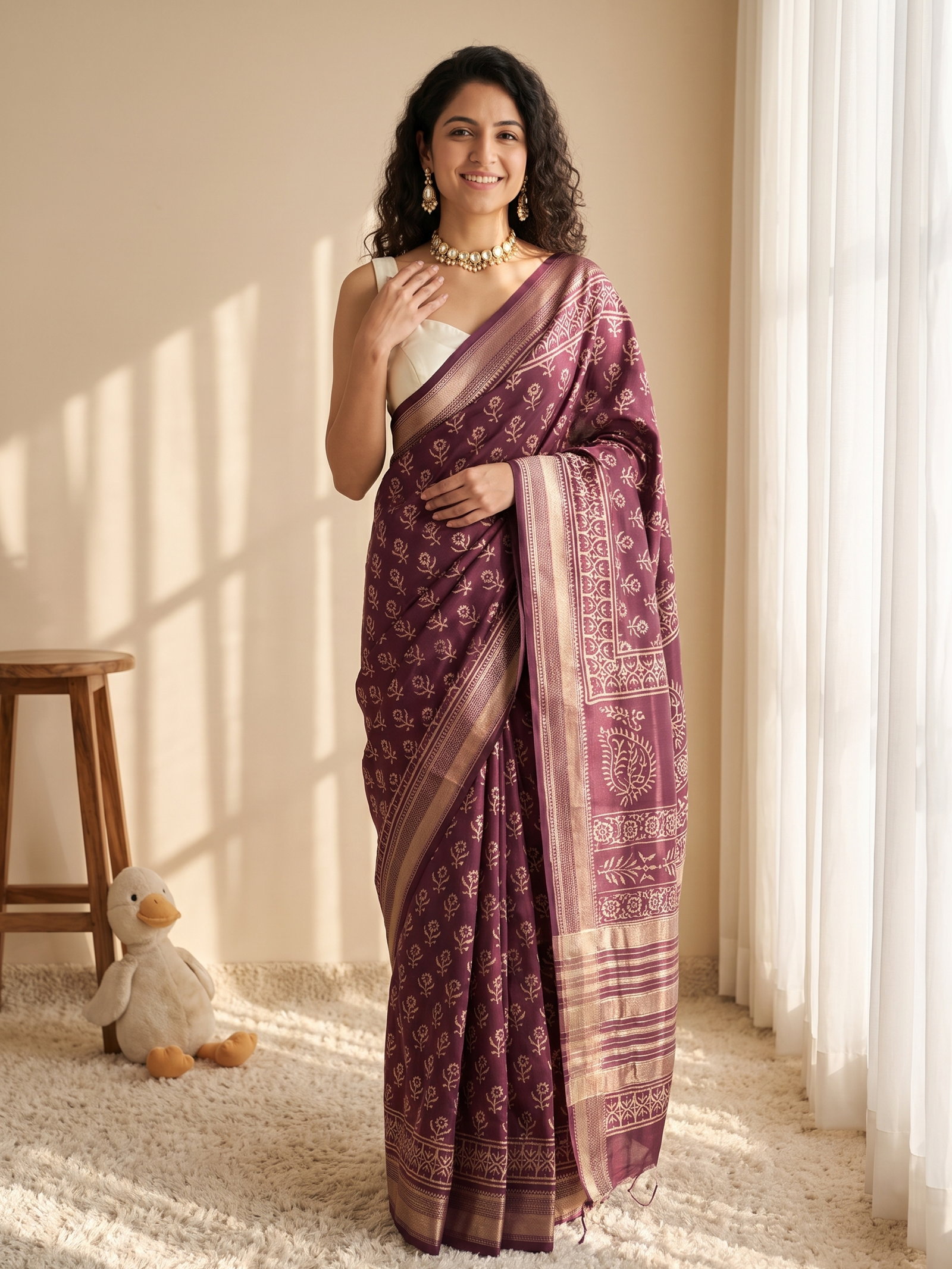 Elara Maheshwari Cotton Silk