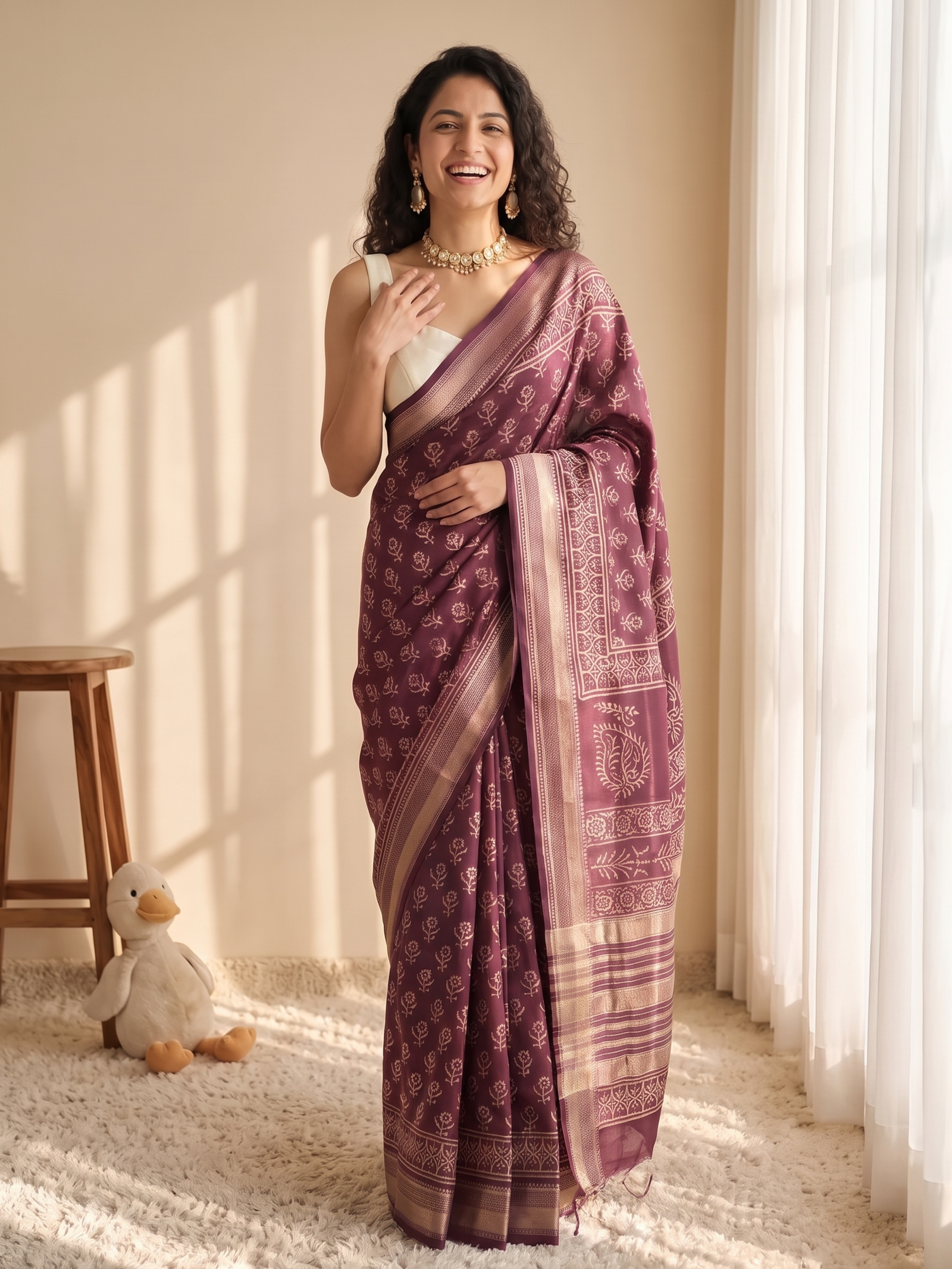 Elara Maheshwari Cotton Silk