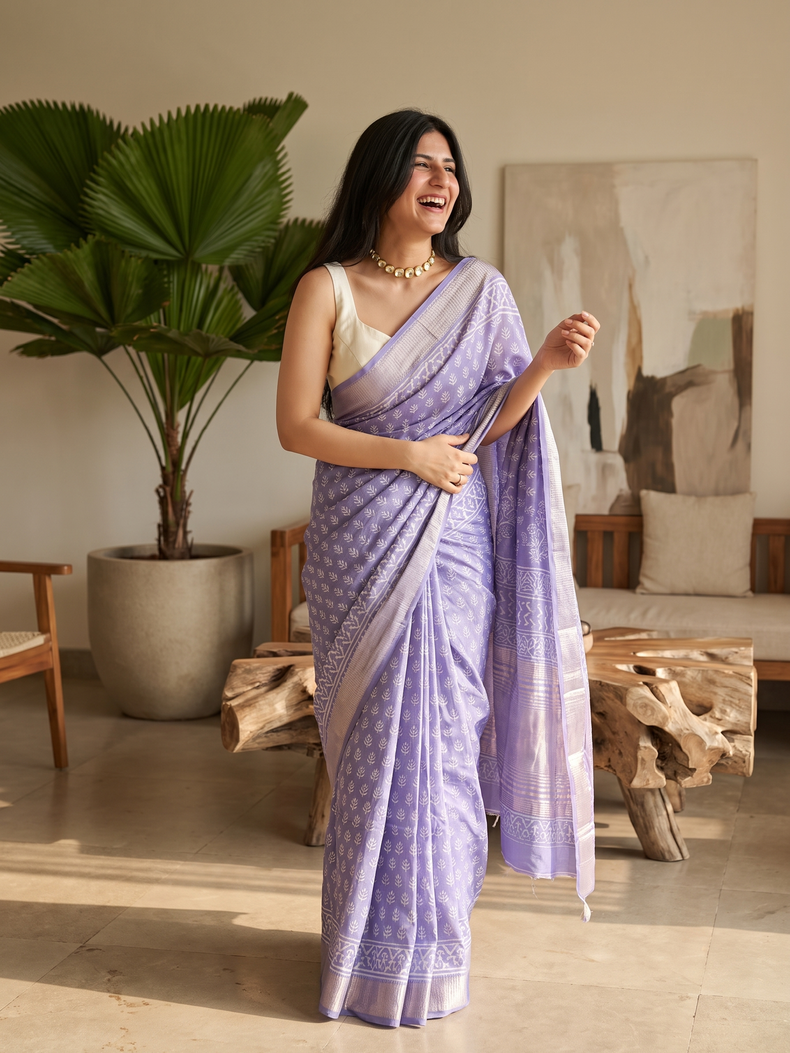 Ziva Maheswari Cotton Silk Saree