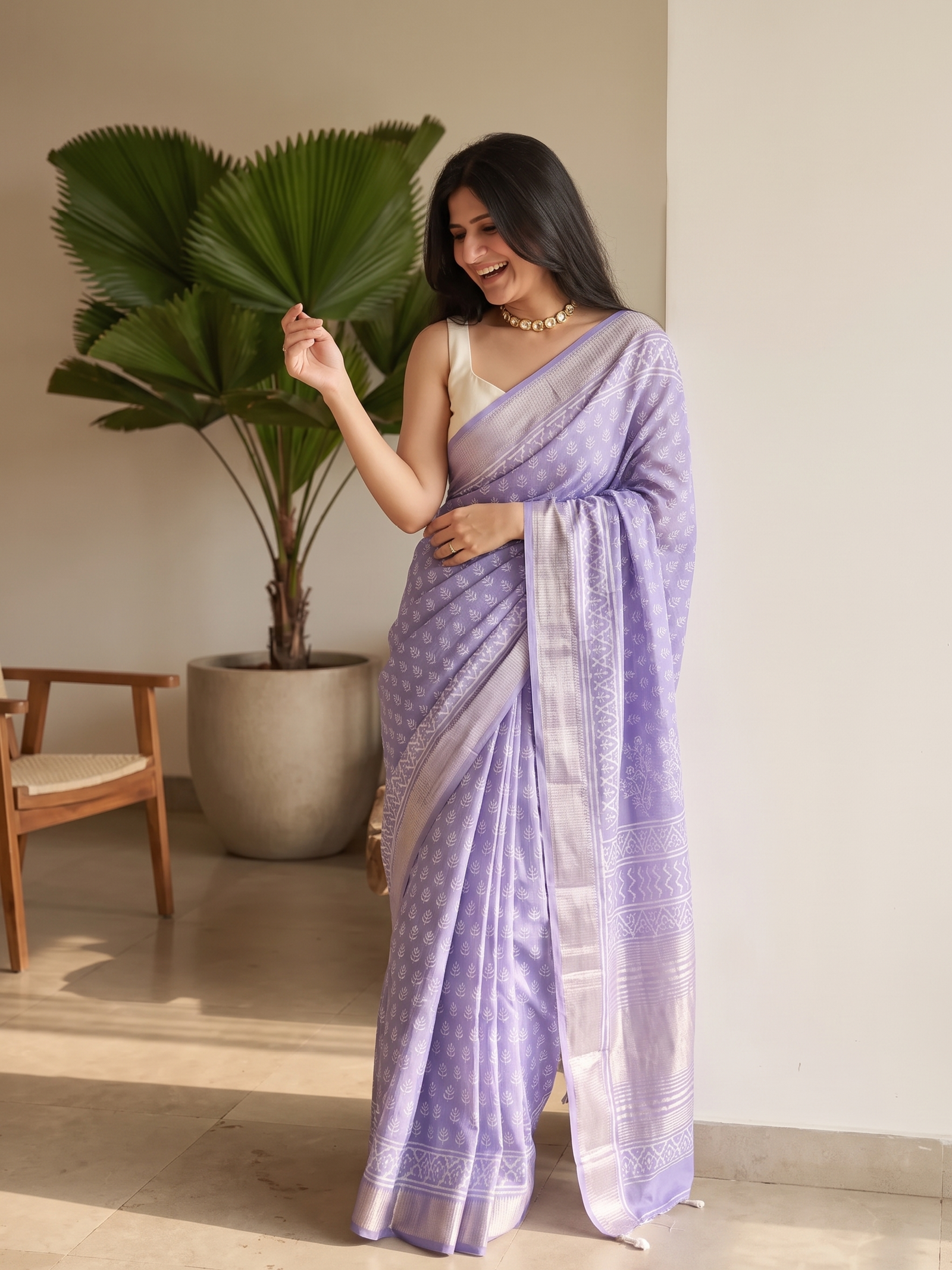 Ziva Maheswari Cotton Silk Saree