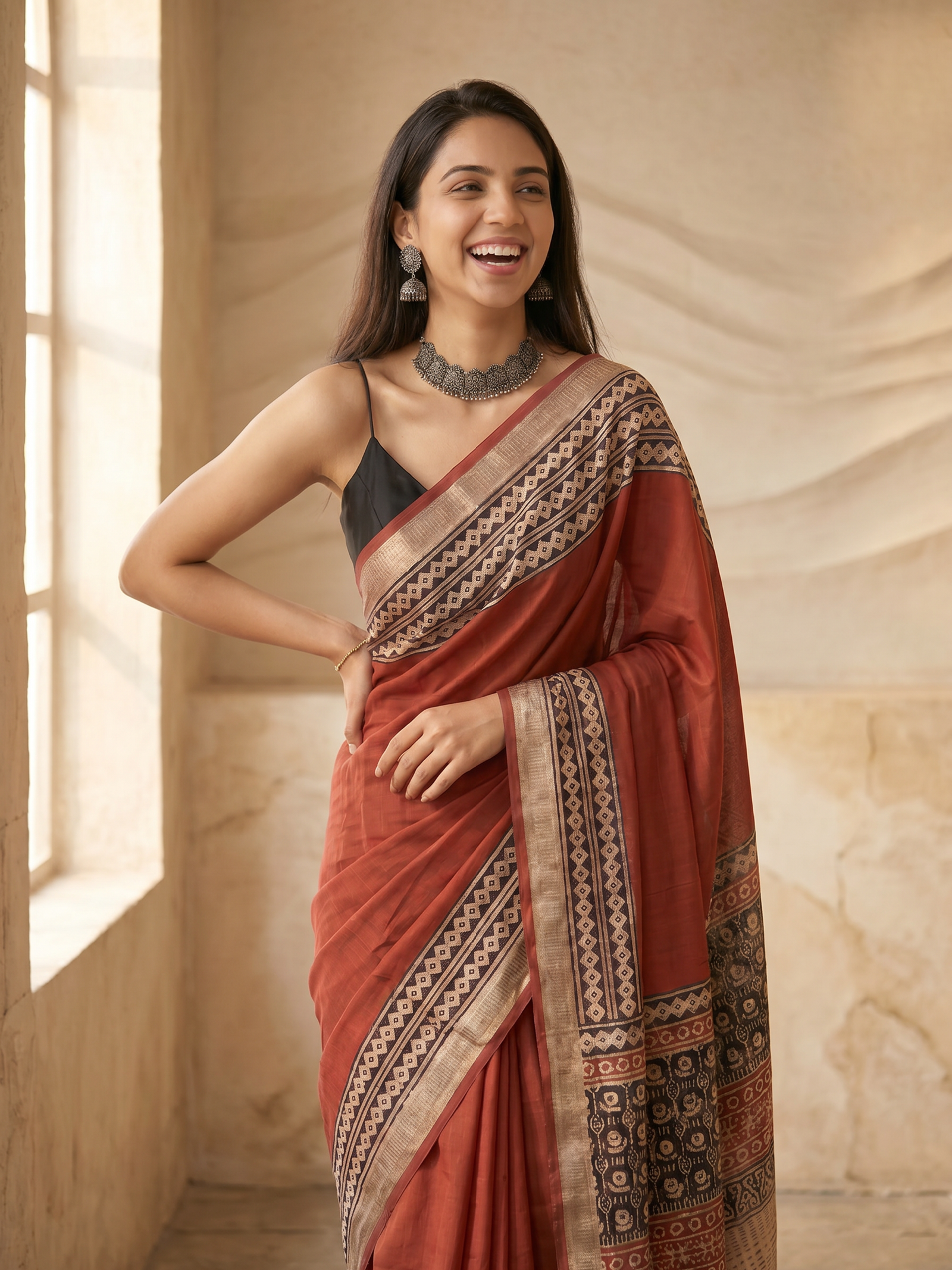 Neyra Maheshwari Cotton Silk Saree