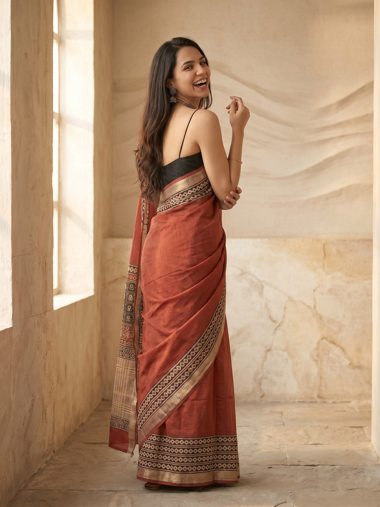 Neyra Maheshwari Cotton Silk Saree