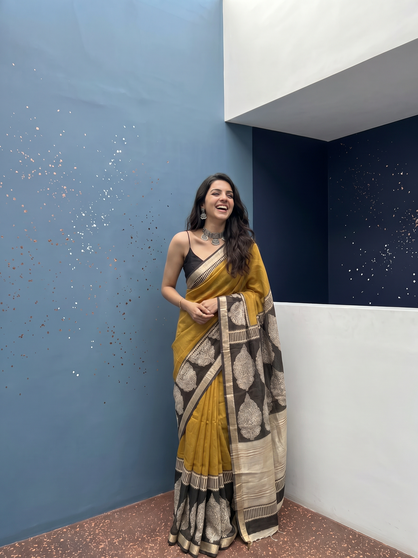 Loom Legacy Maheshwari Cotton Silk Saree