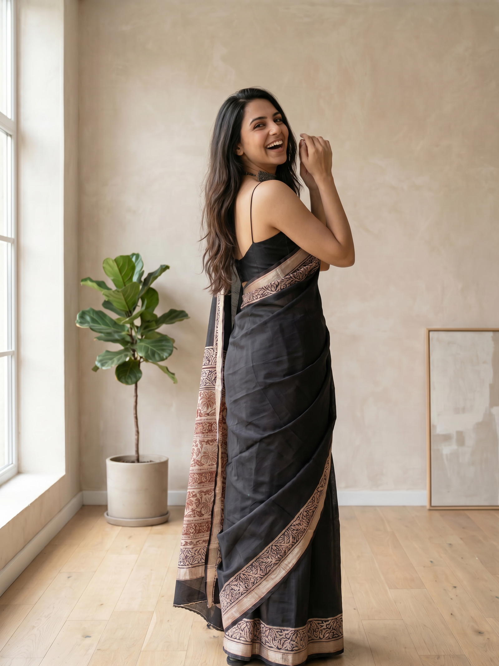 Royal Weaves Maheshwari Cotton Silk Saree