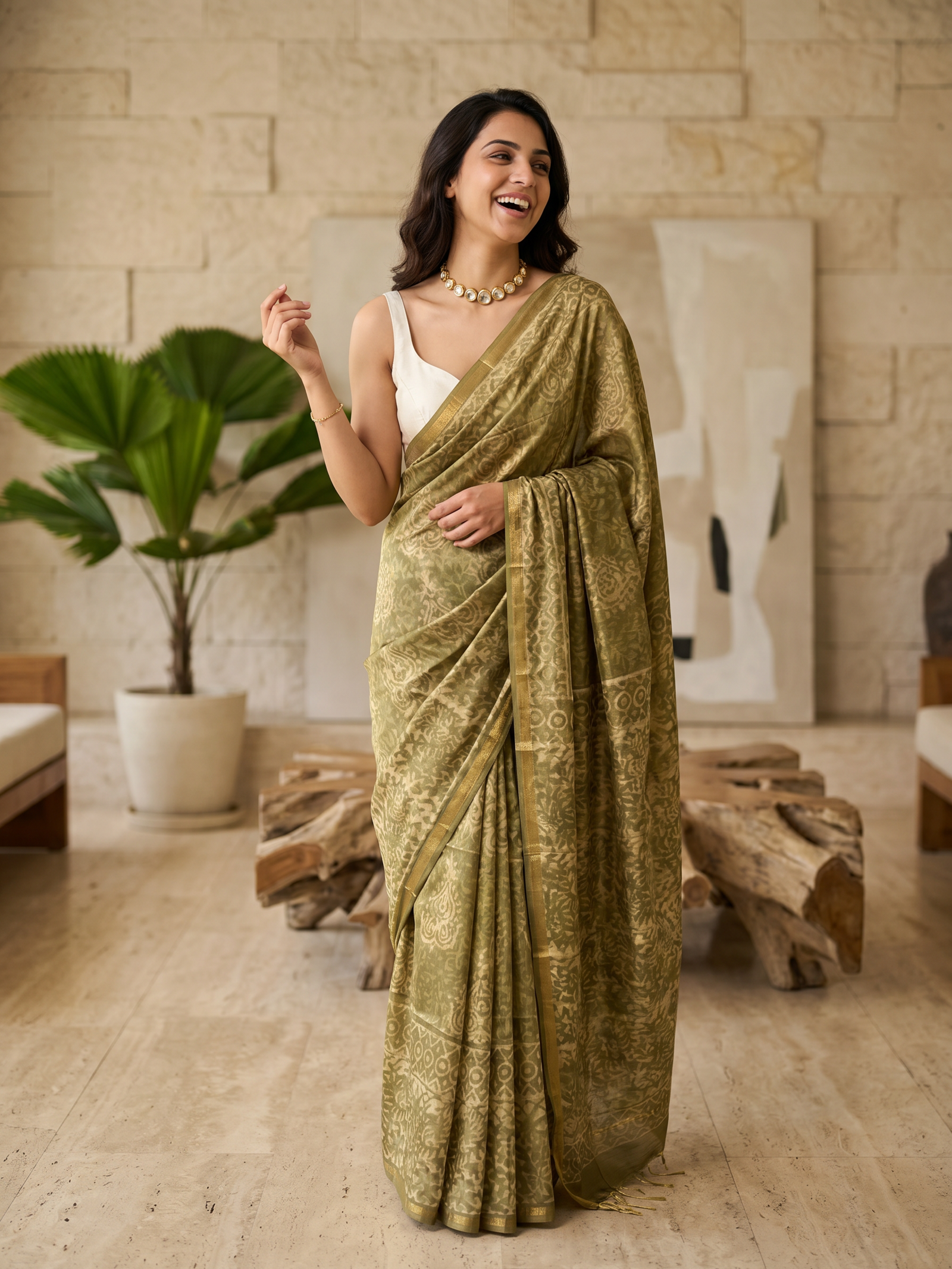 Vaidehi Maheshwari Cotton Silk Saree