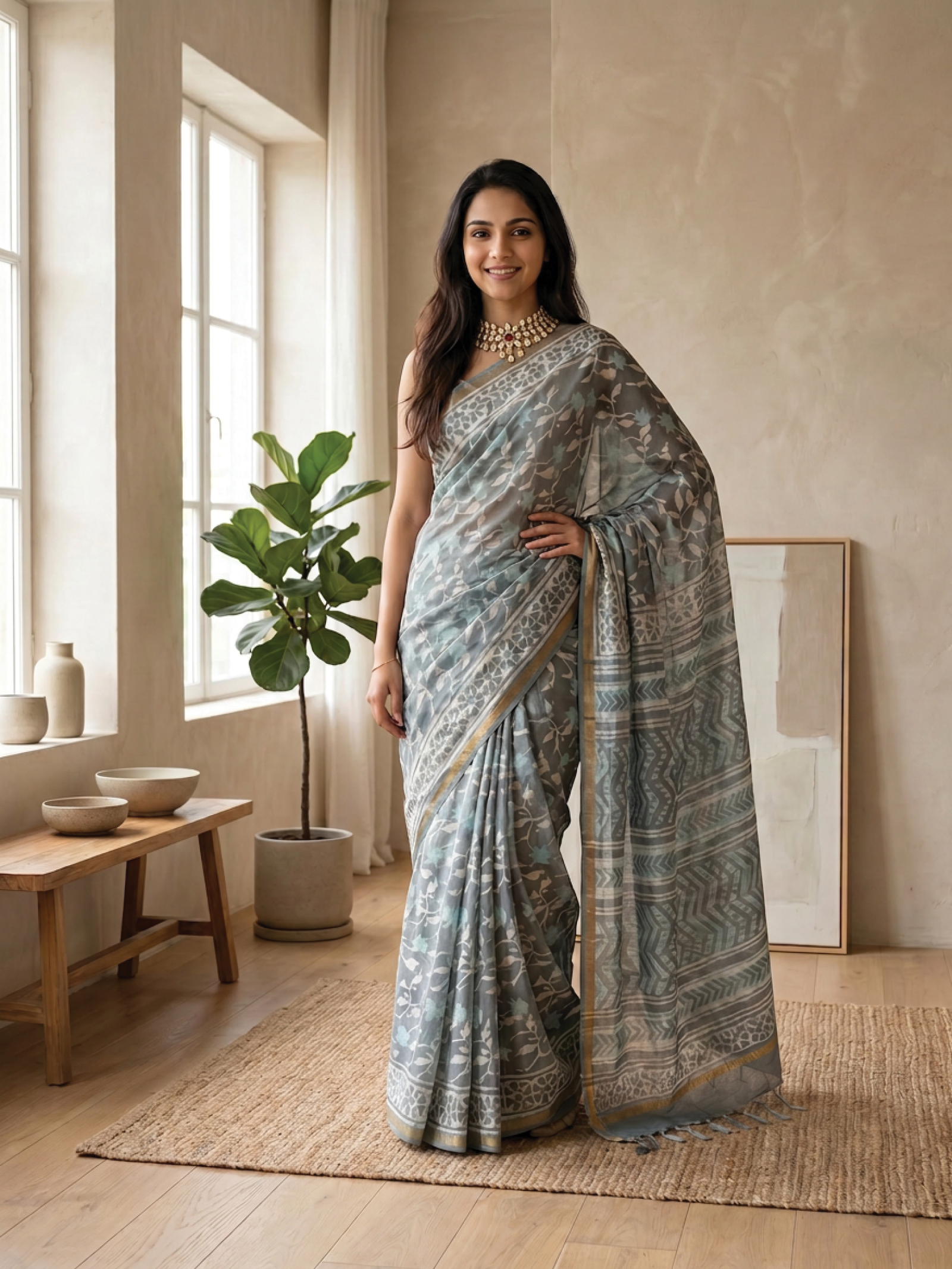 Rajeshwari Maheshwari Cotton Silk Saree