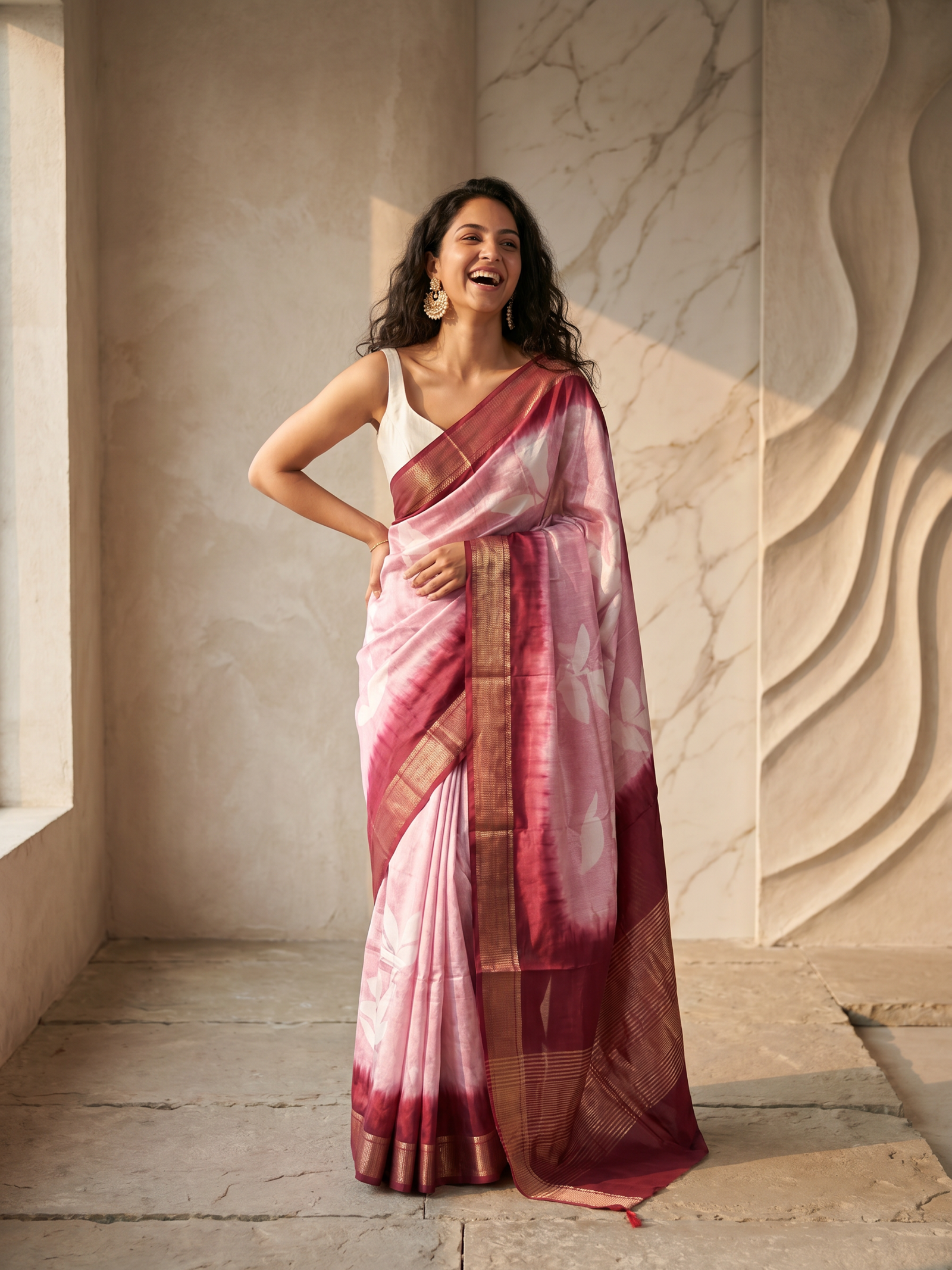 Sarang Maheshwari Cotton Silk Saree