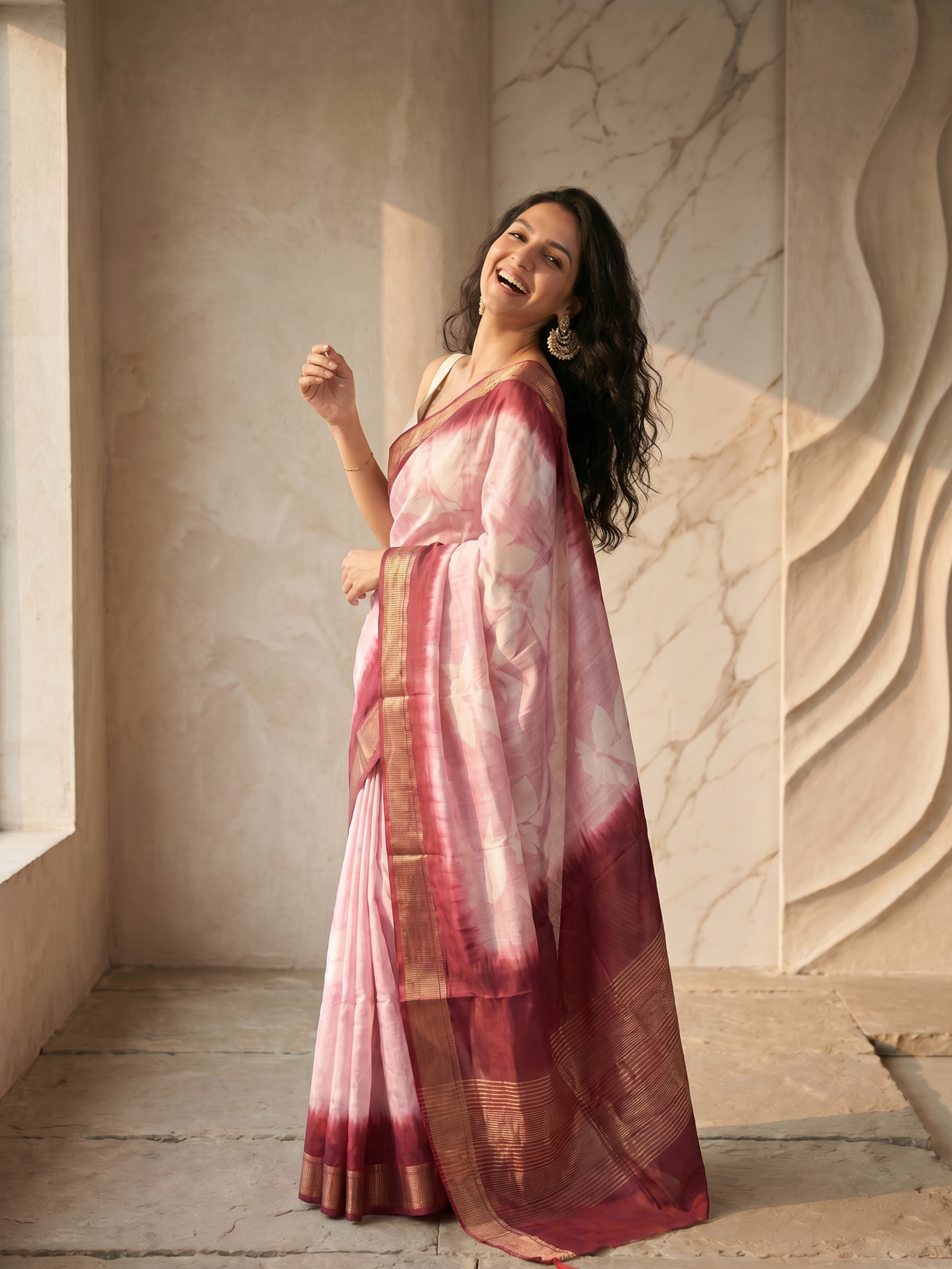 Sarang Maheshwari Cotton Silk Saree
