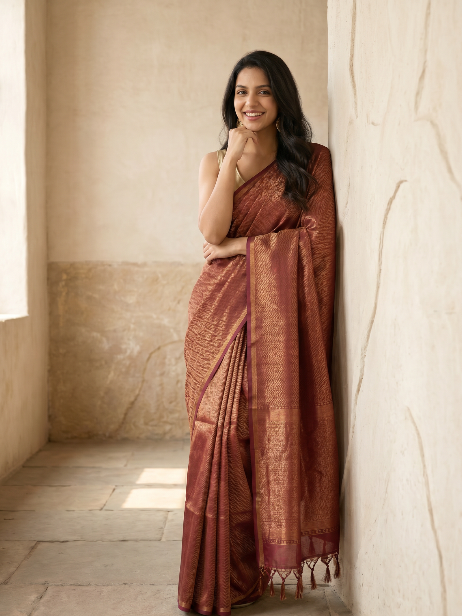 Avani Jari Cotton Silk Saree