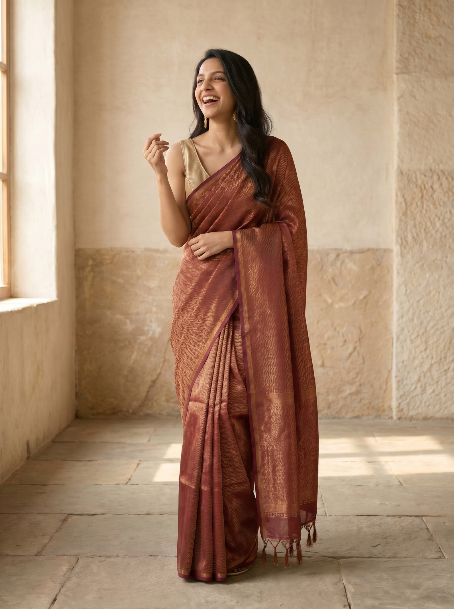 Avani Jari Cotton Silk Saree