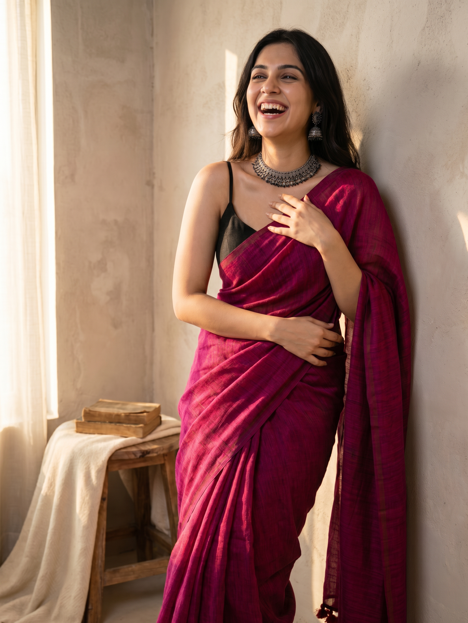 Blush Cotton Saree