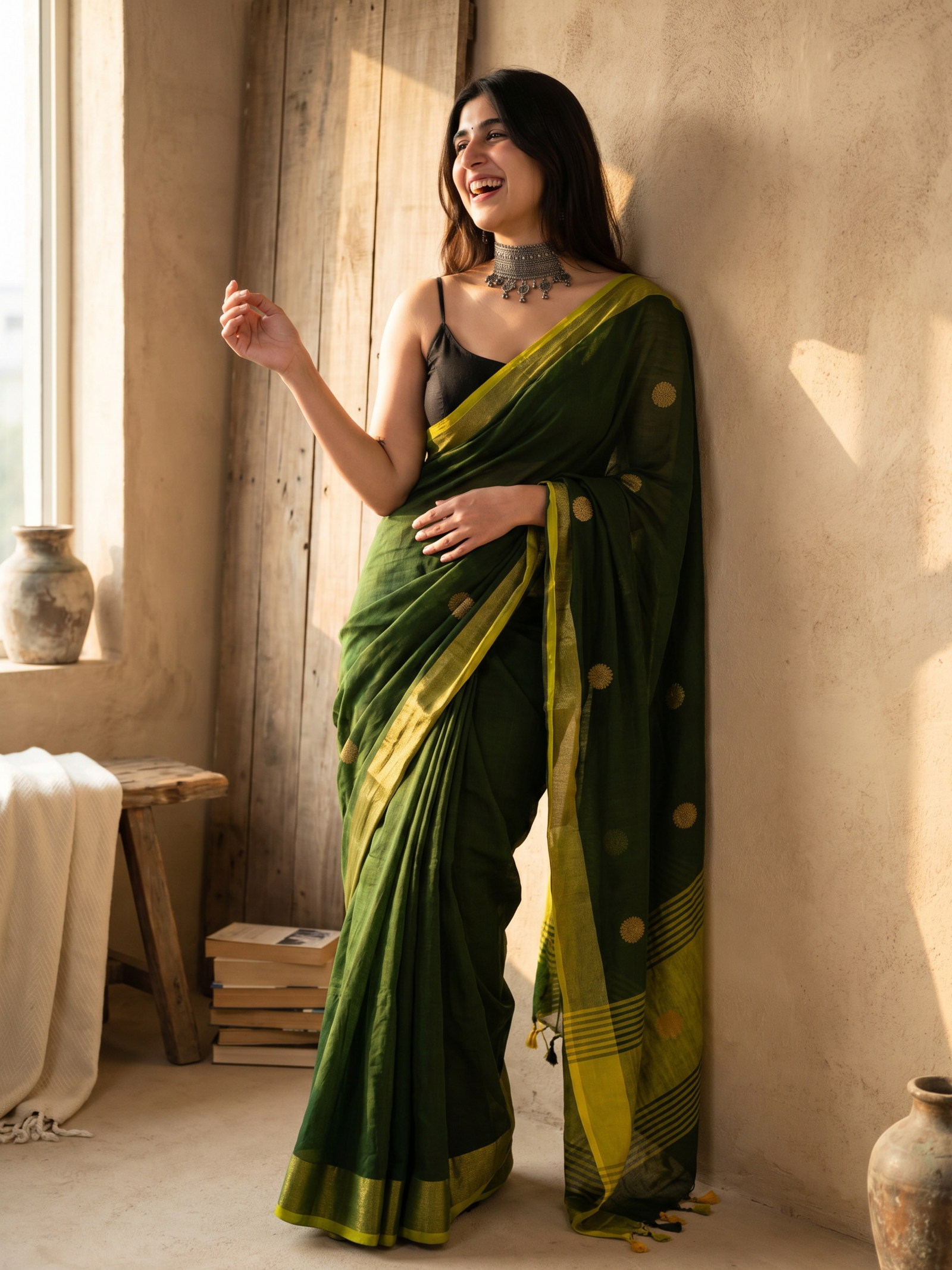 Manikya Linen Saree