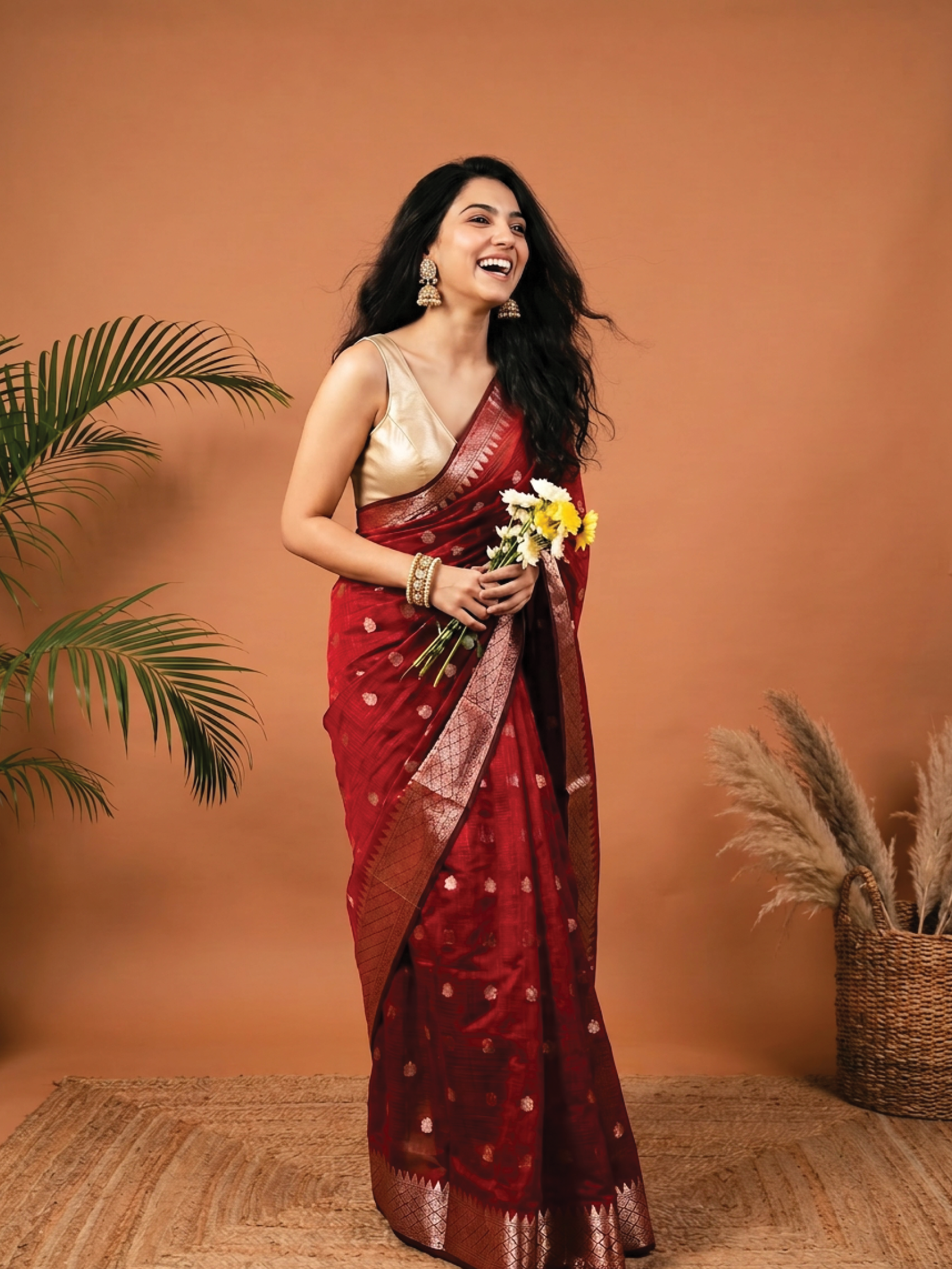 Ambar Jaal Banarasi Cotton Saree