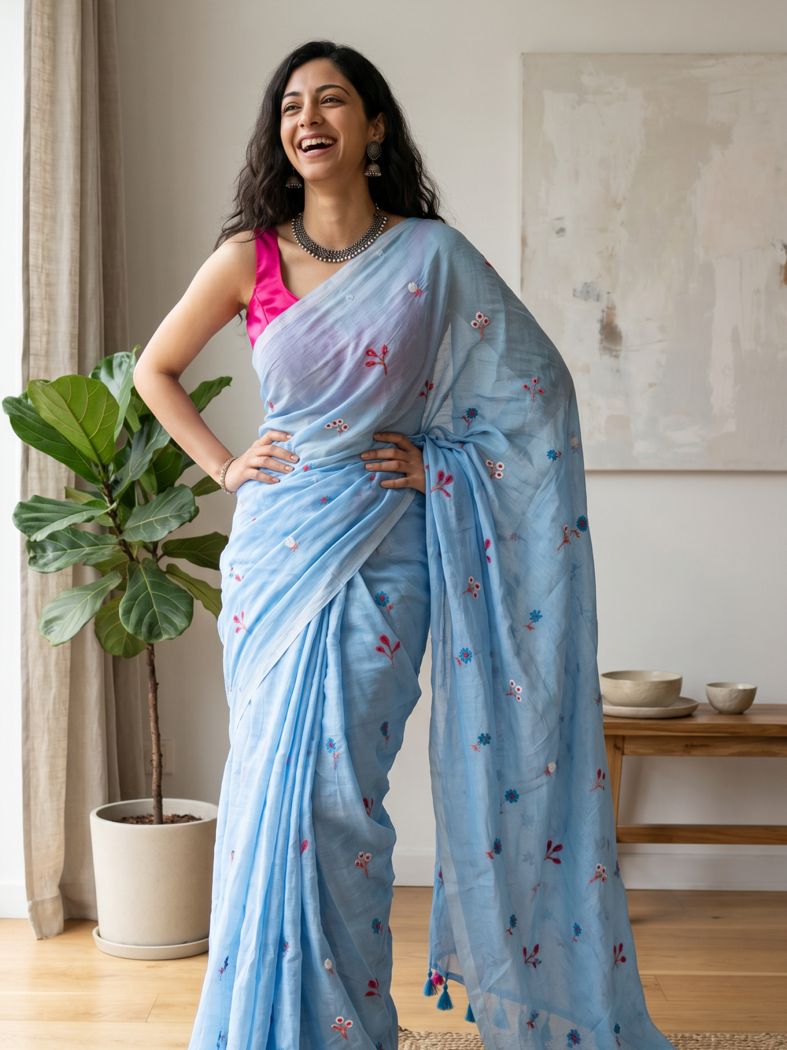 Meher Mulmul Saree